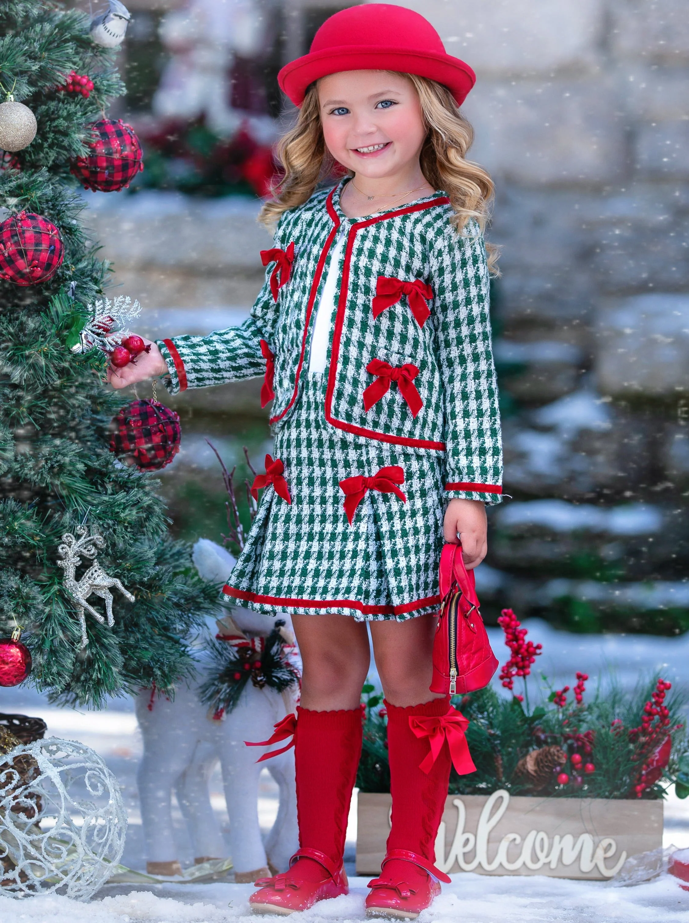 Style And Grace Blazer And Pleated Skirt Set - Image 5