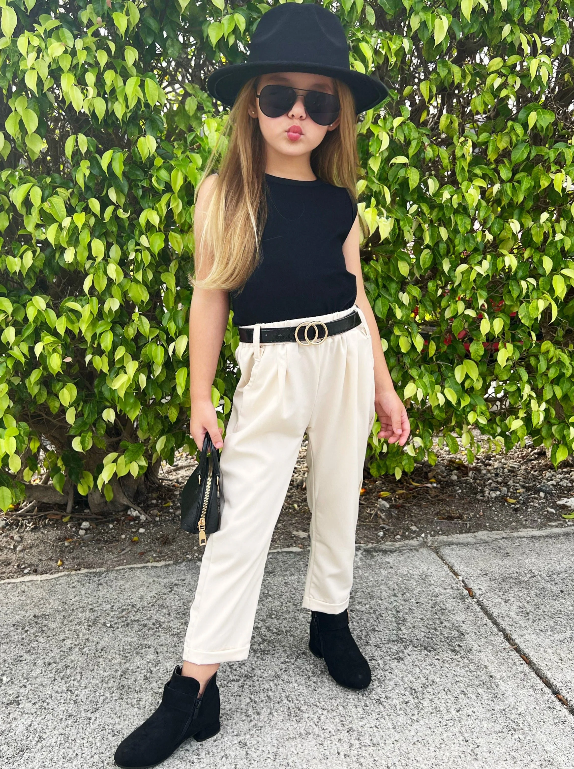 Style and Sass Belted Pants Set - Image 2