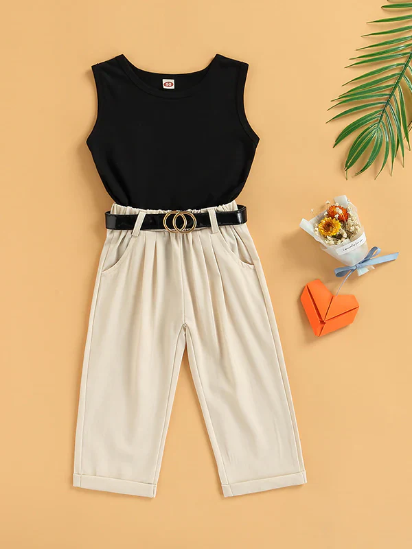 Style and Sass Belted Pants Set - Image 3