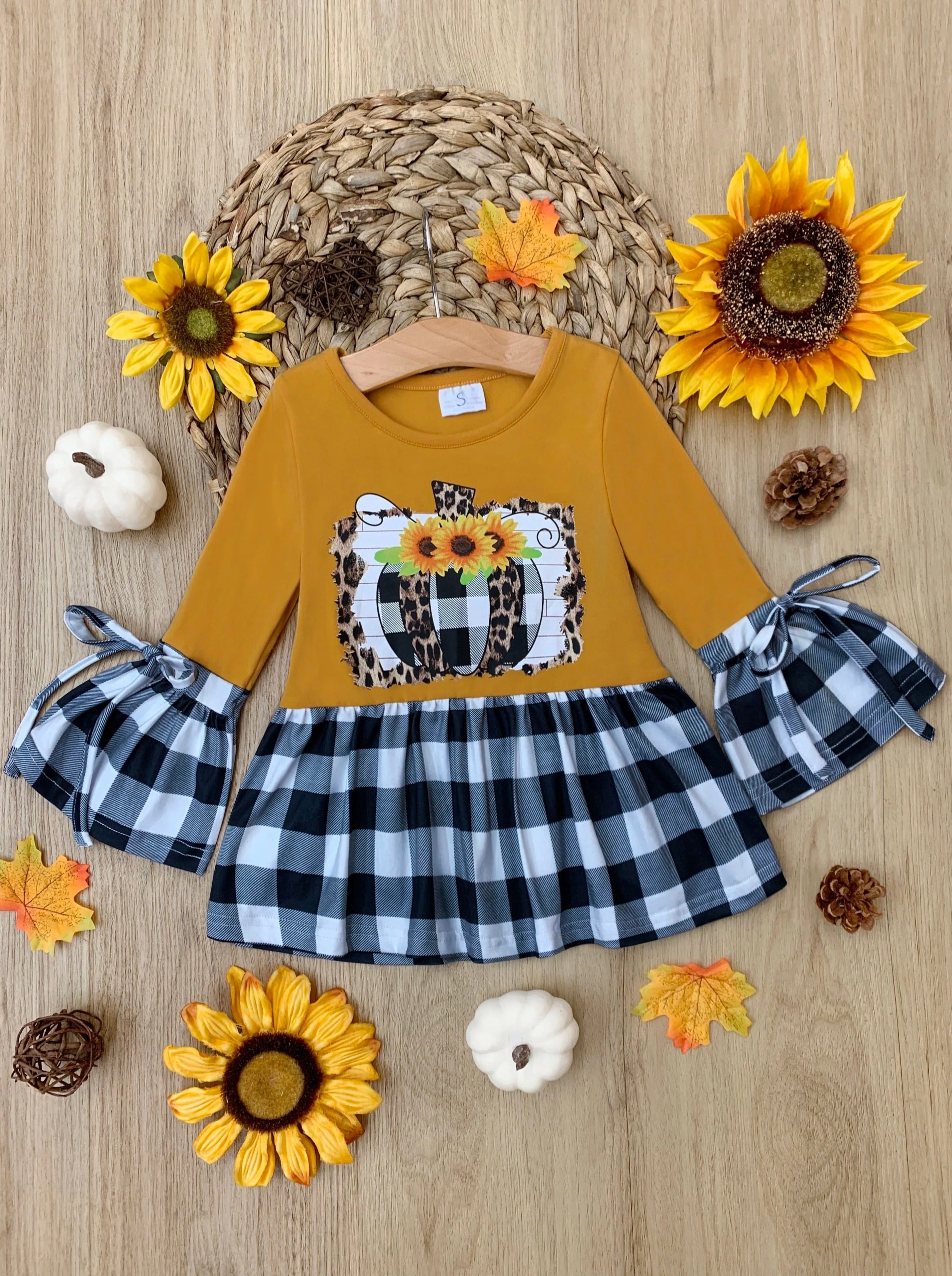 Sunflower Harvest Plaid Tunic - Image 3