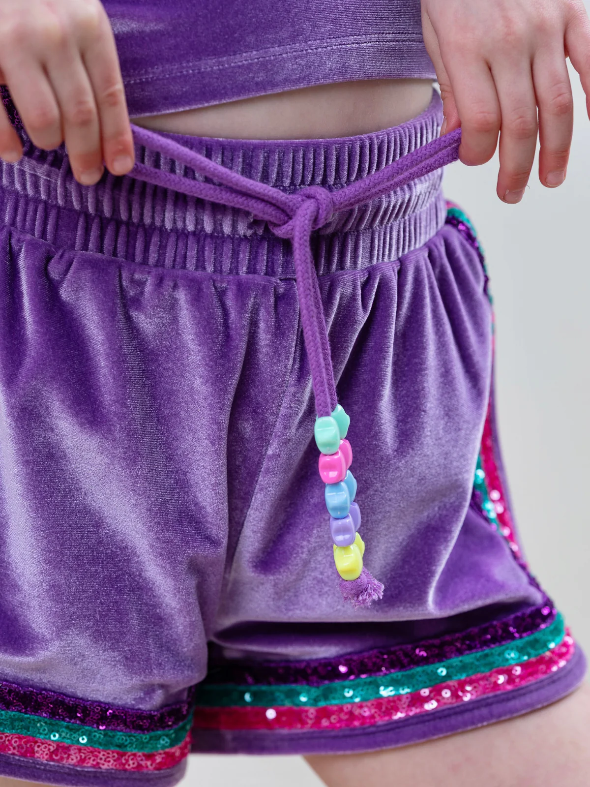 Cosmic Mermaid Velour Top and Matching Short Set - Image 7