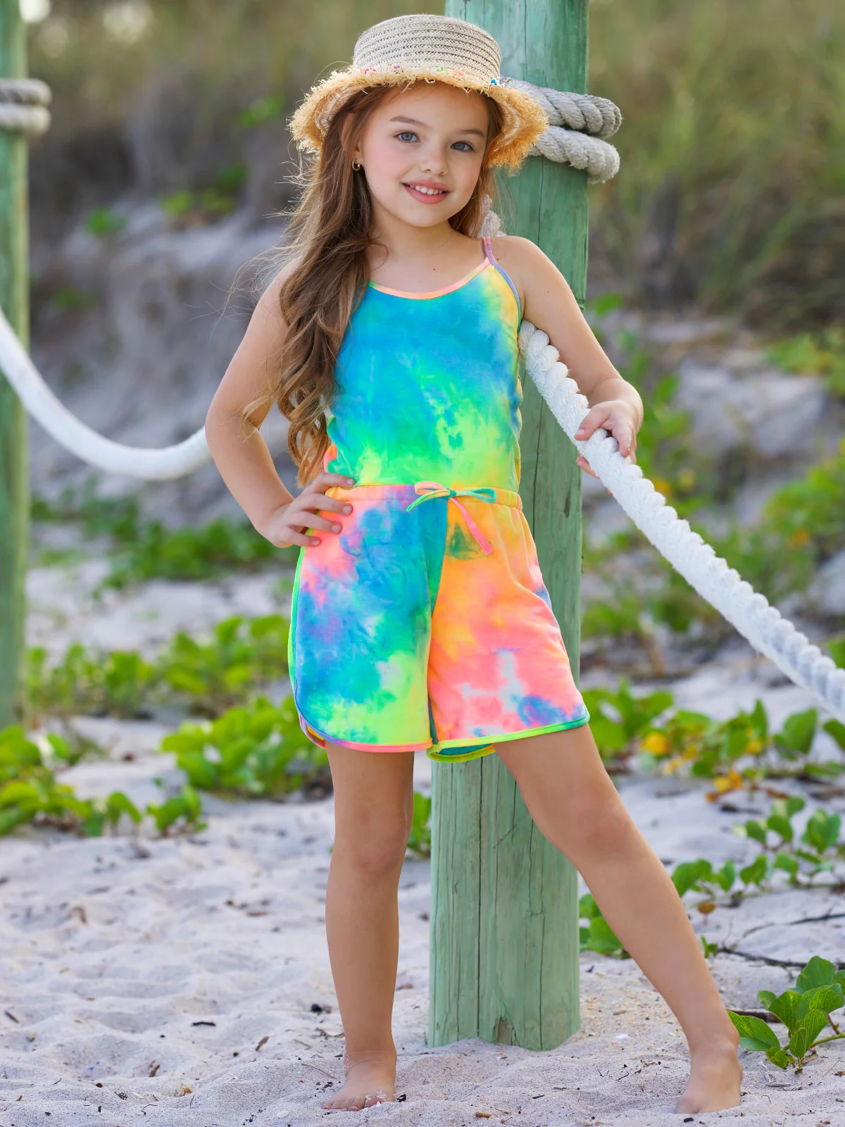 Sunset Surf Tie-Dye Romper - Image 2