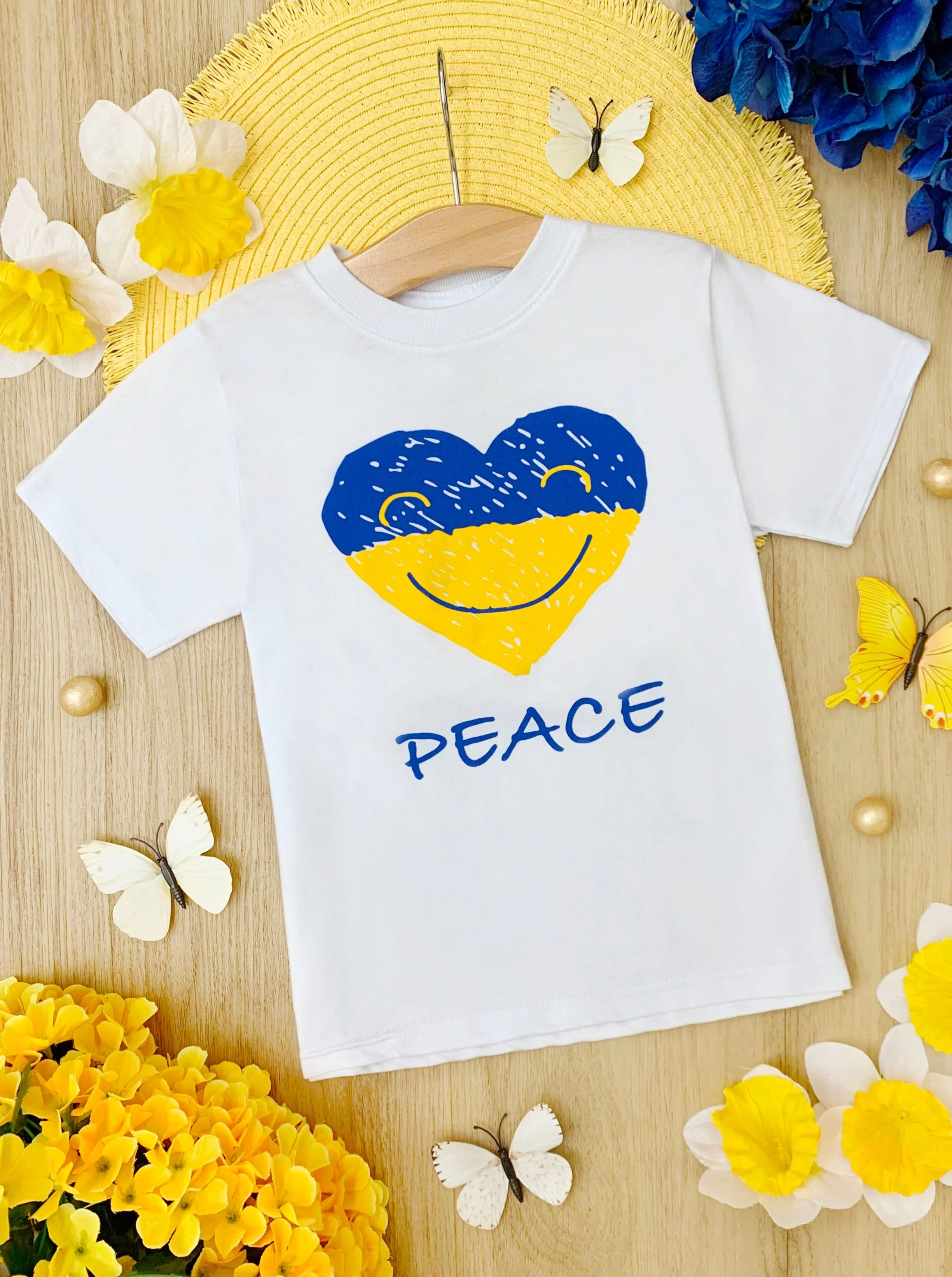 Peace in Ukraine Short Sleeved Top - Image 3