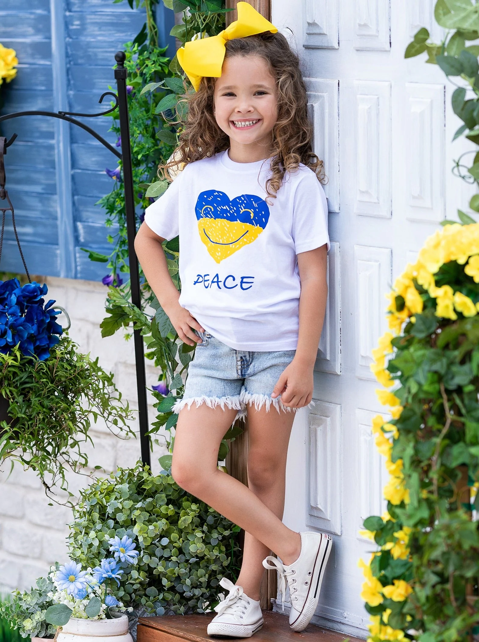 Peace in Ukraine Short Sleeved Top - Image 4
