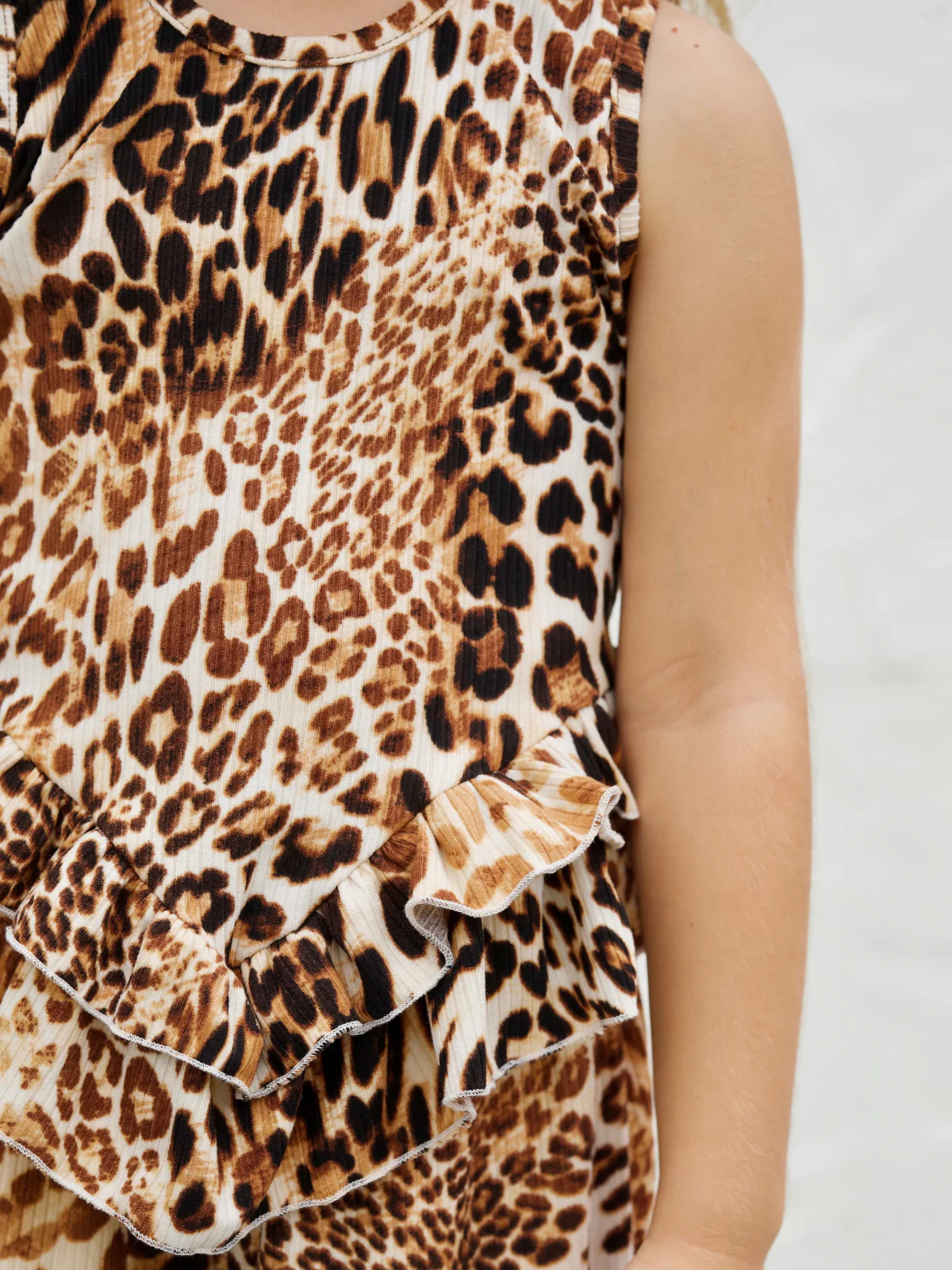 Sway My Way Leopard Ruffle Pants Set - Image 4