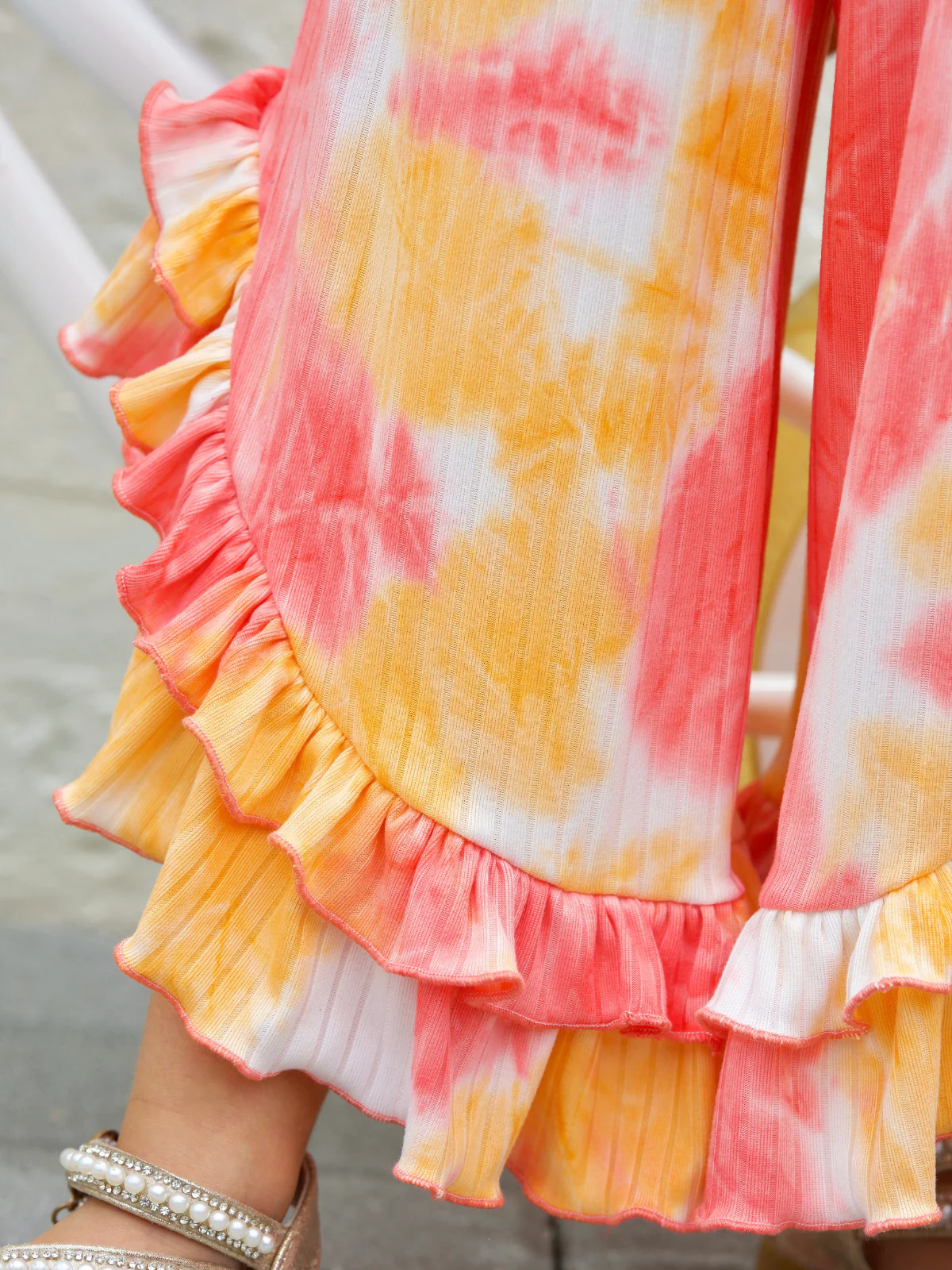 Sway My Way Sunset Swirl Ruffle Pants Set - Image 3
