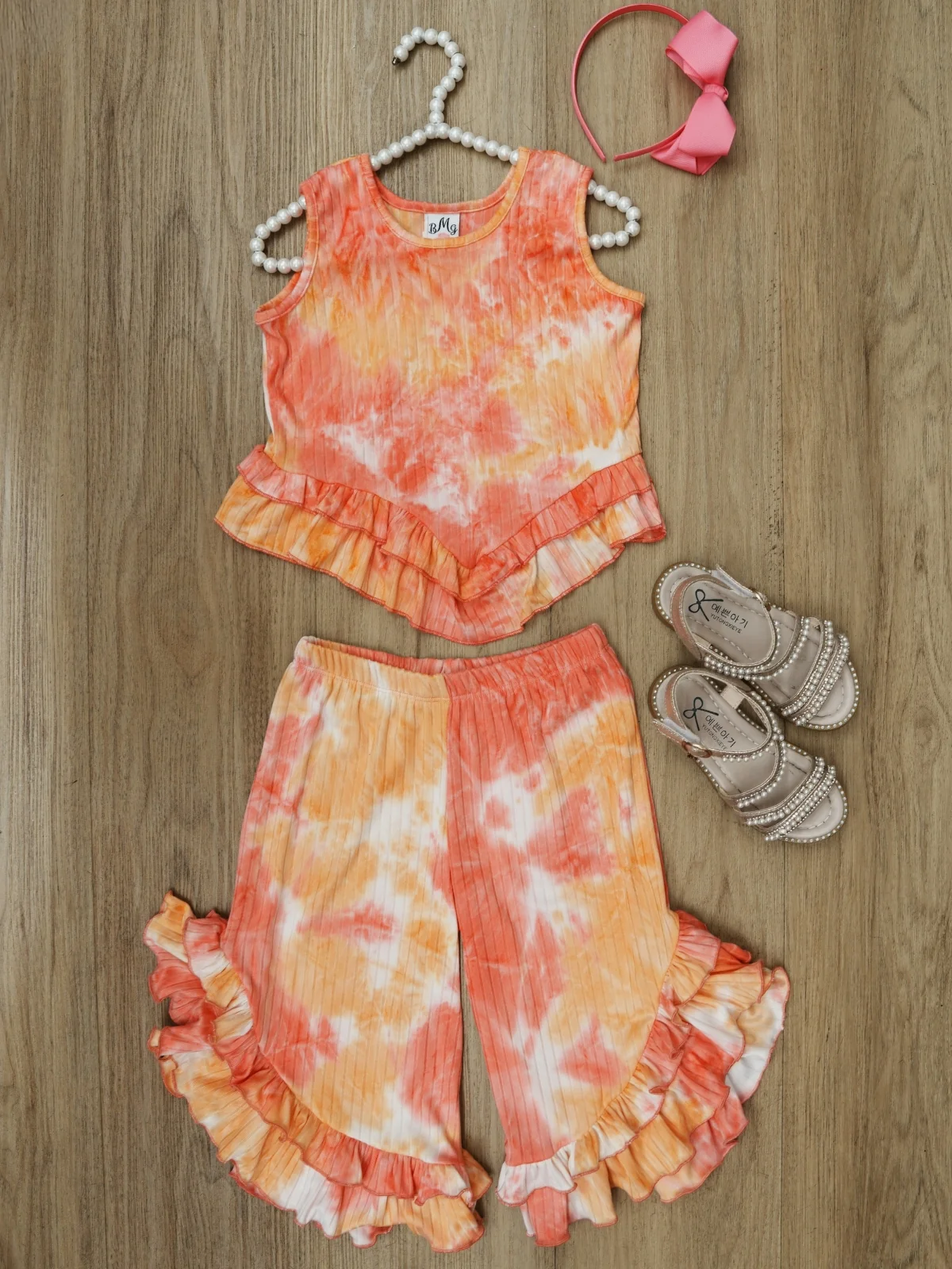 Sway My Way Sunset Swirl Ruffle Pants Set - Image 6