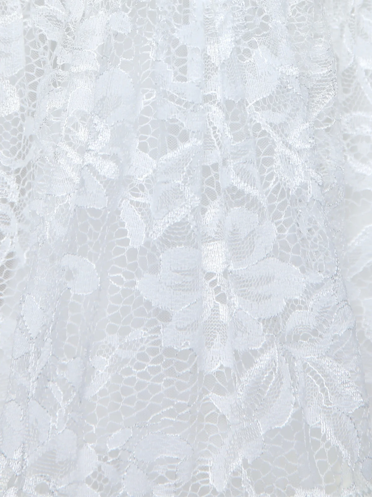 Sweet Lace Pearl & Bow Tiered Dress - Image 5