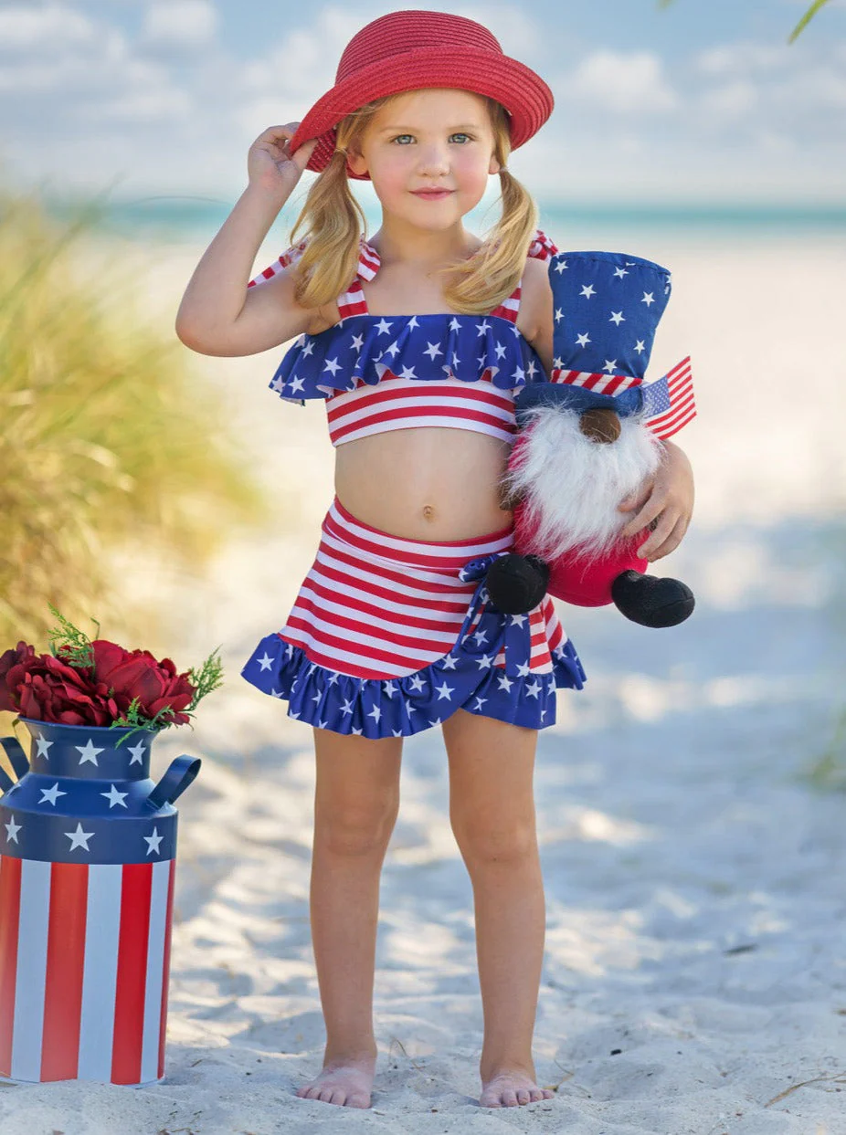 Sweet Land Of Liberty Wrap Two Piece Swimsuit - Image 4