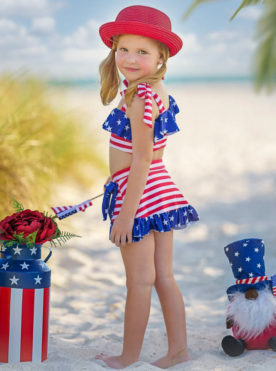 Sweet Land Of Liberty Wrap Two Piece Swimsuit - Image 6