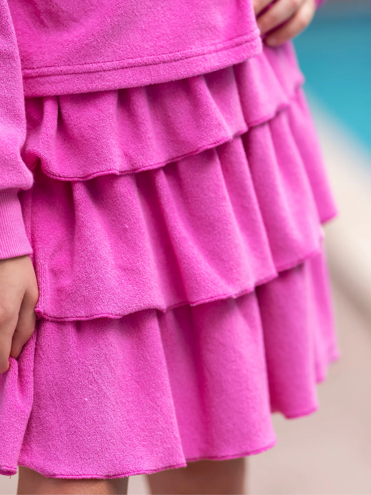Sweet Sorbet Ruffle Terry Hoodie and Ruffle Skirt Set - Image 6