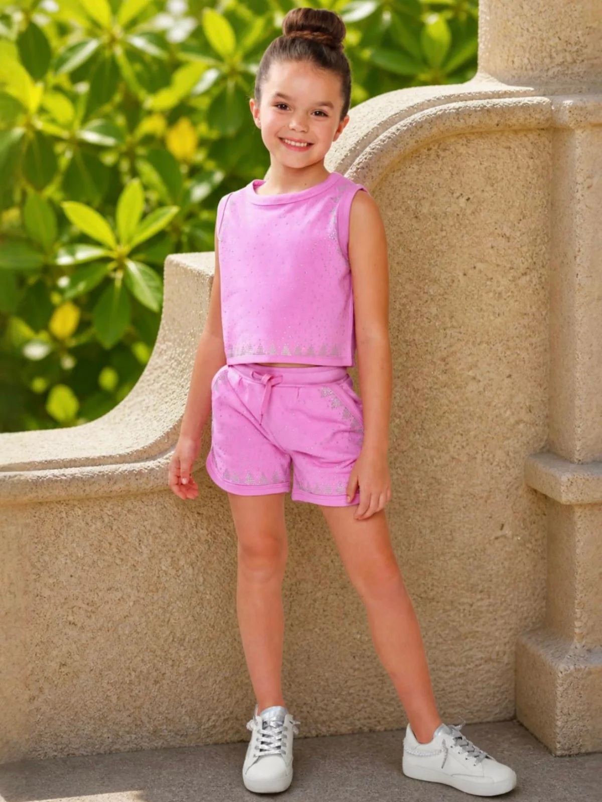 Sweet Sparkle Pink Tank Top and Short Set - Image 5