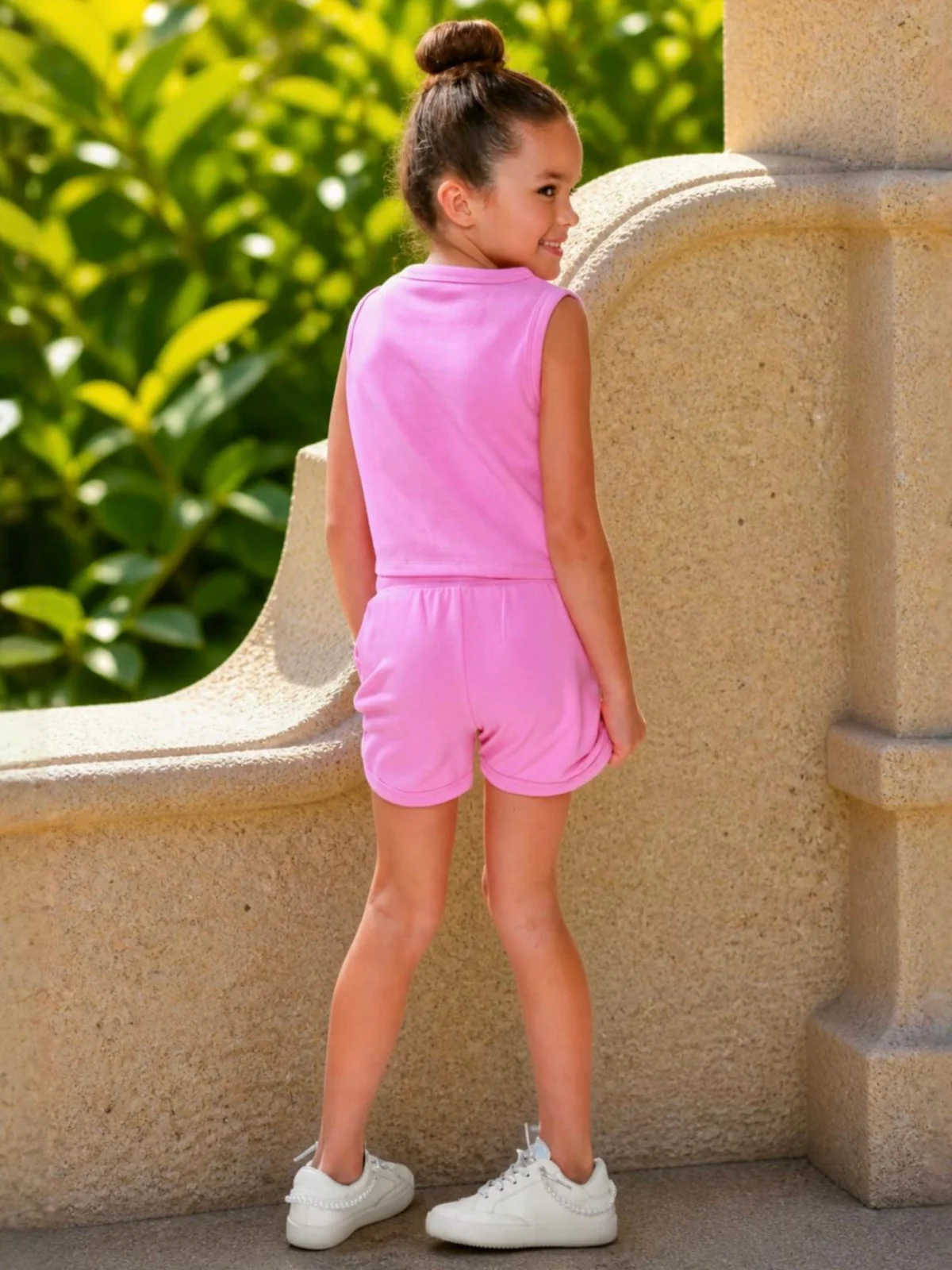 Sweet Sparkle Pink Tank Top and Short Set - Image 6