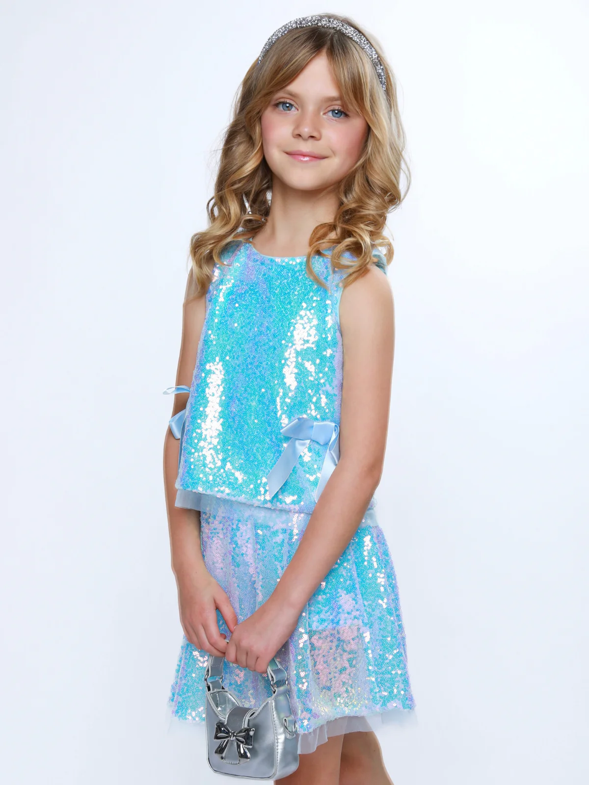 Sweet Sparkle Sequin Tank Top and Skirt Set - Image 4