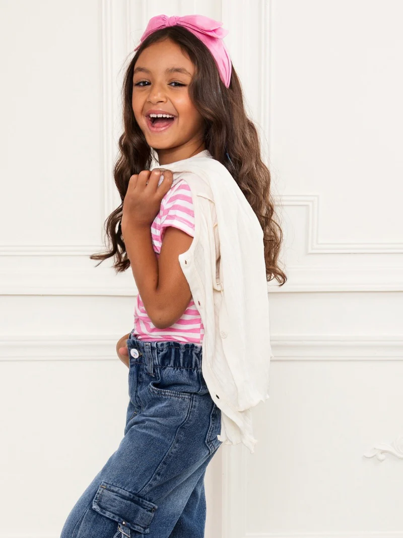 Sweet Stitch Ribbed Button-Up Cardigan - Image 4