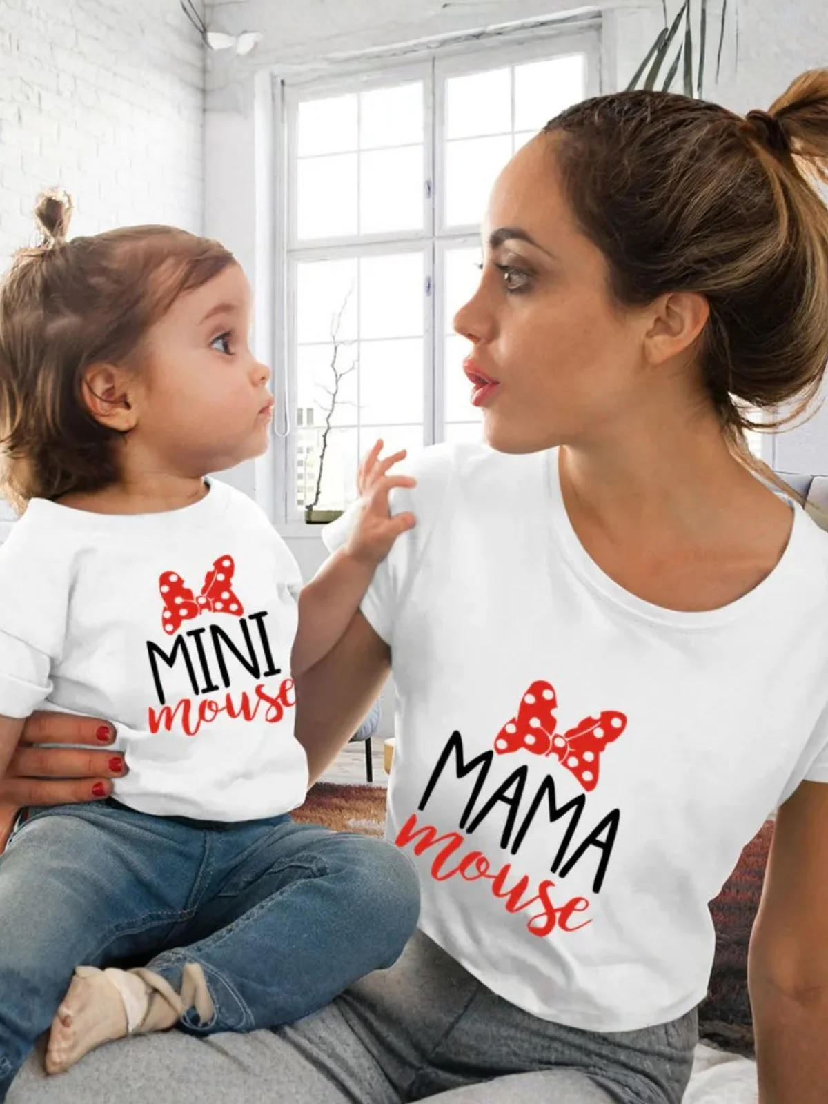 Mommy and Me Matching Mouse Slogan Tops - Image 5