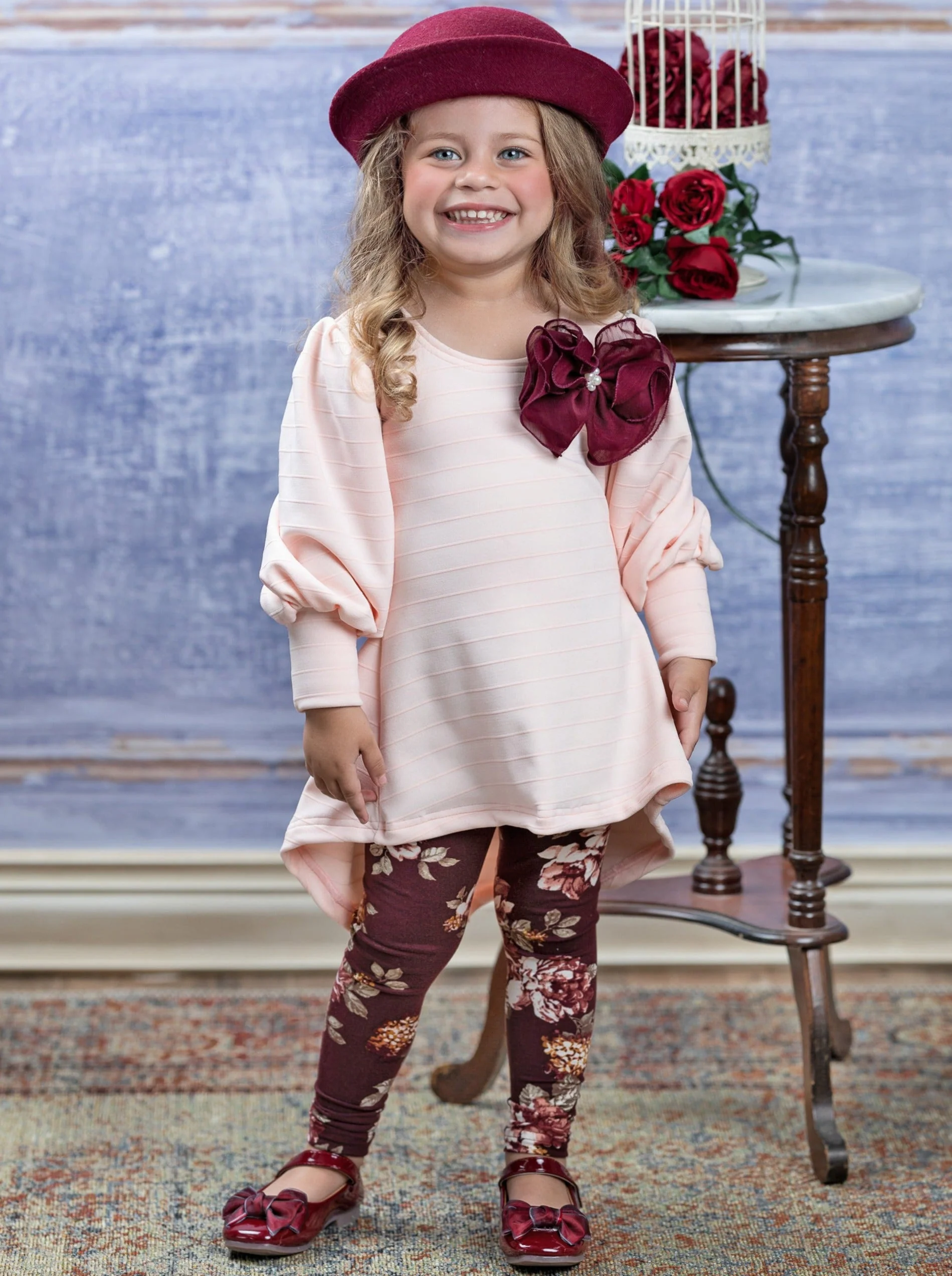 Sweet Thalia Tunic and Floral Legging Set - Image 3