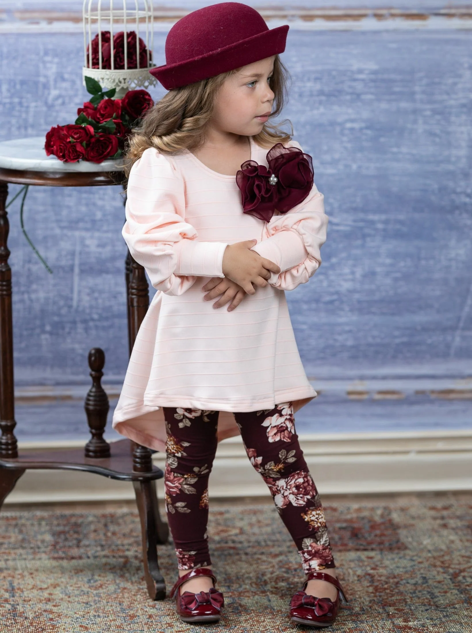 Sweet Thalia Tunic and Floral Legging Set - Image 4