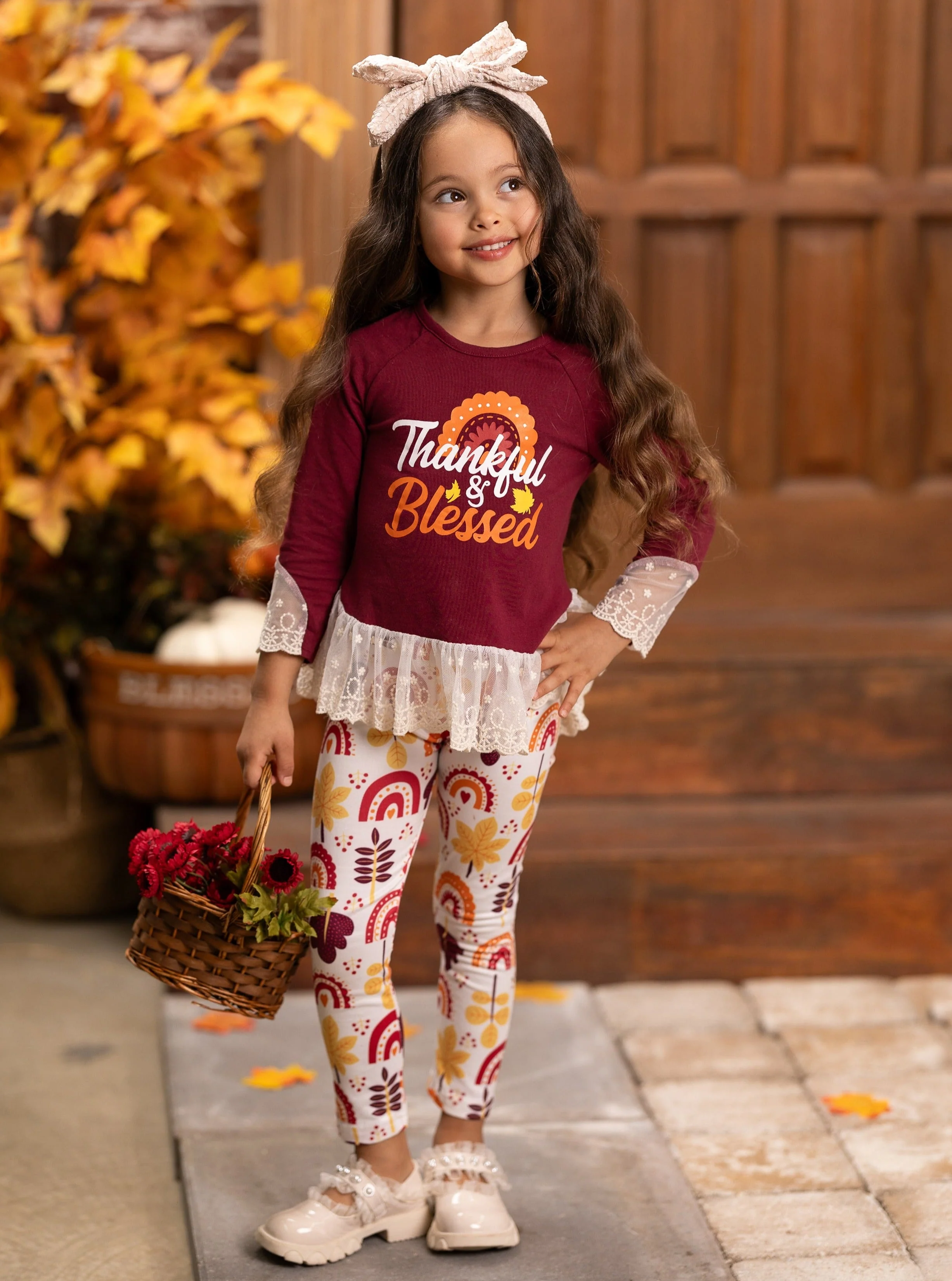 Thankful and Blessed Legging Set - Image 2