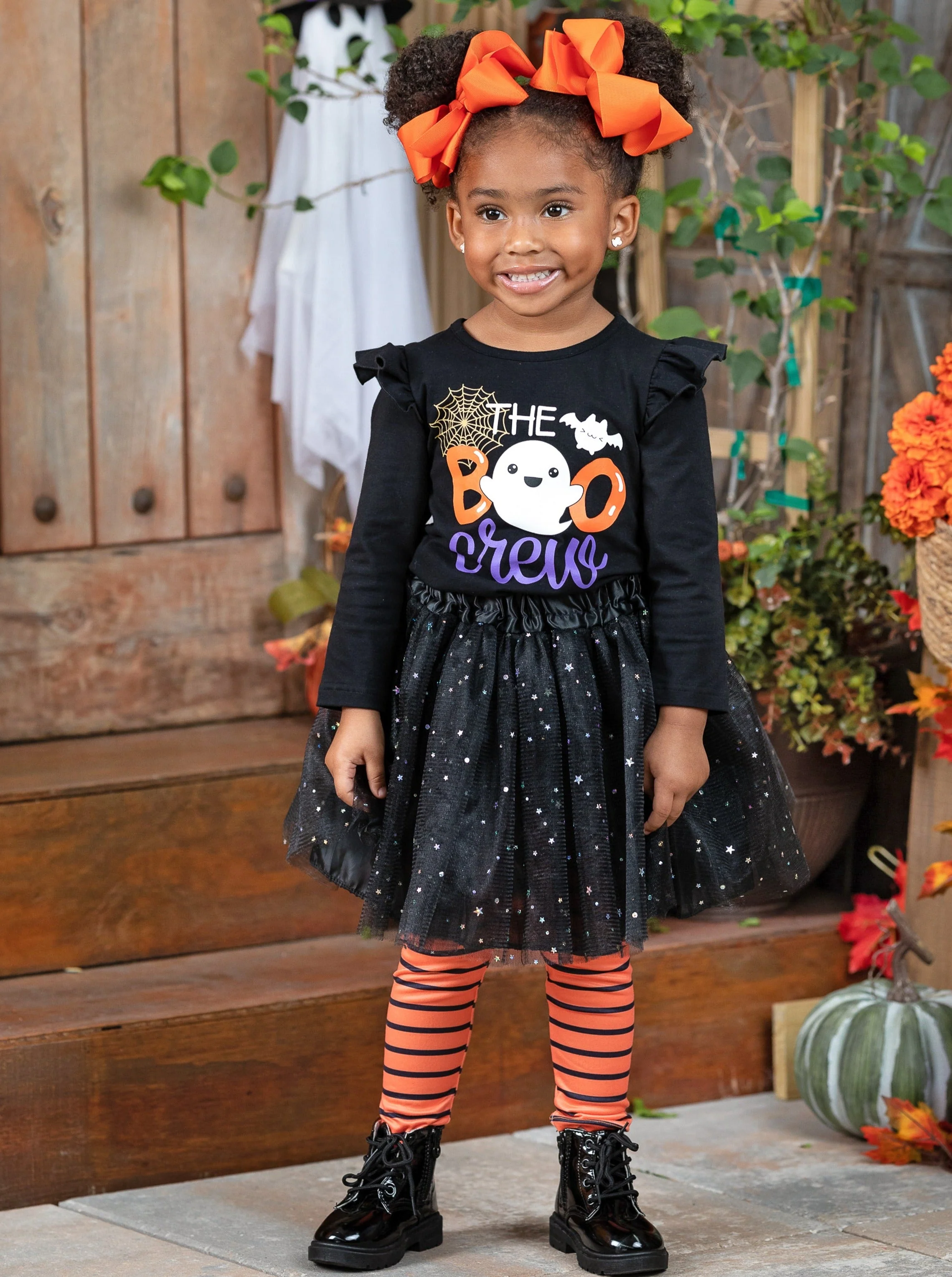 The Boo Crew Top, Sparkle Tutu, and Legging Set - Image 4