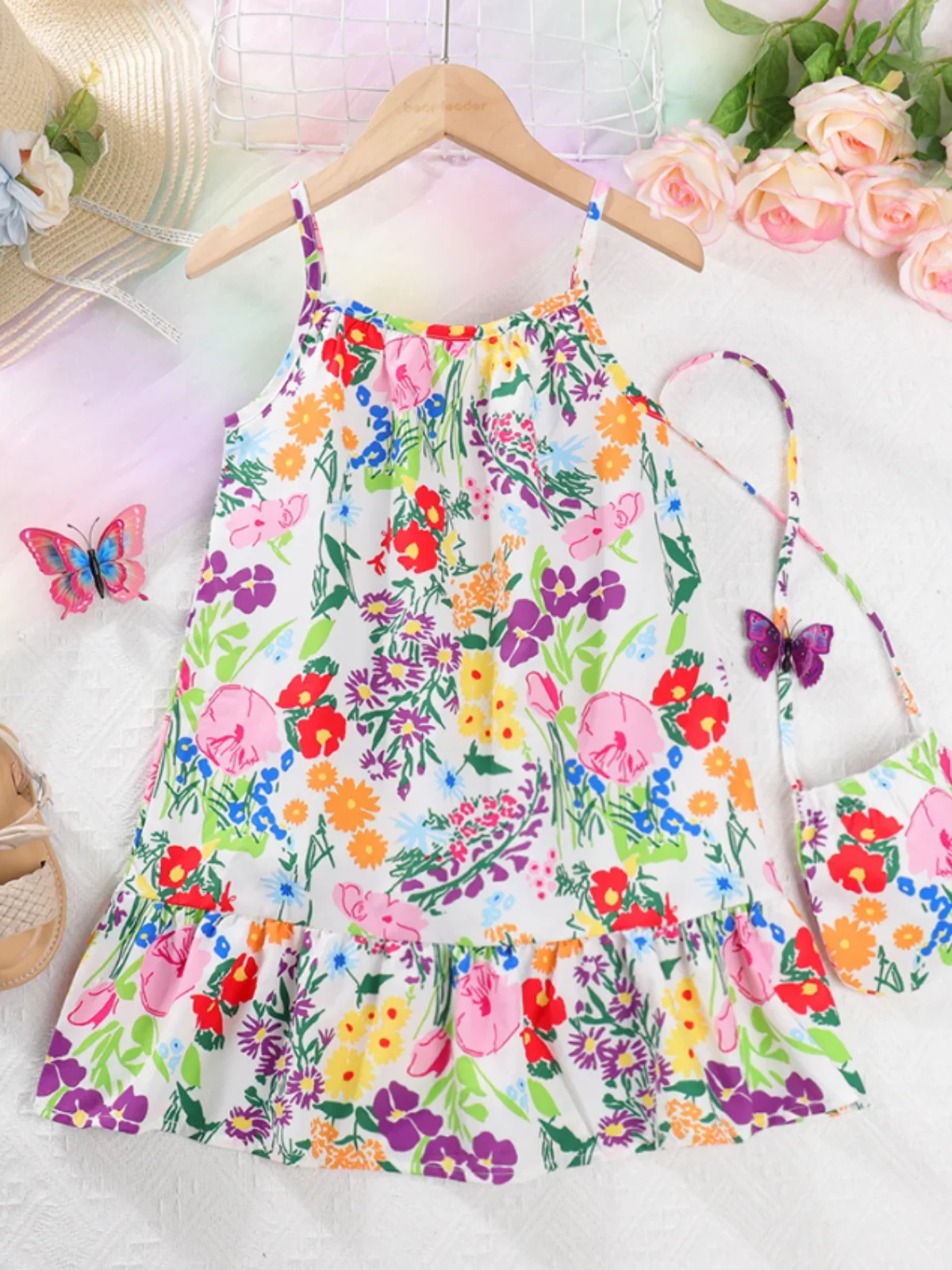 The Brightest Blooms Floral Ruffle Dress - Image 3
