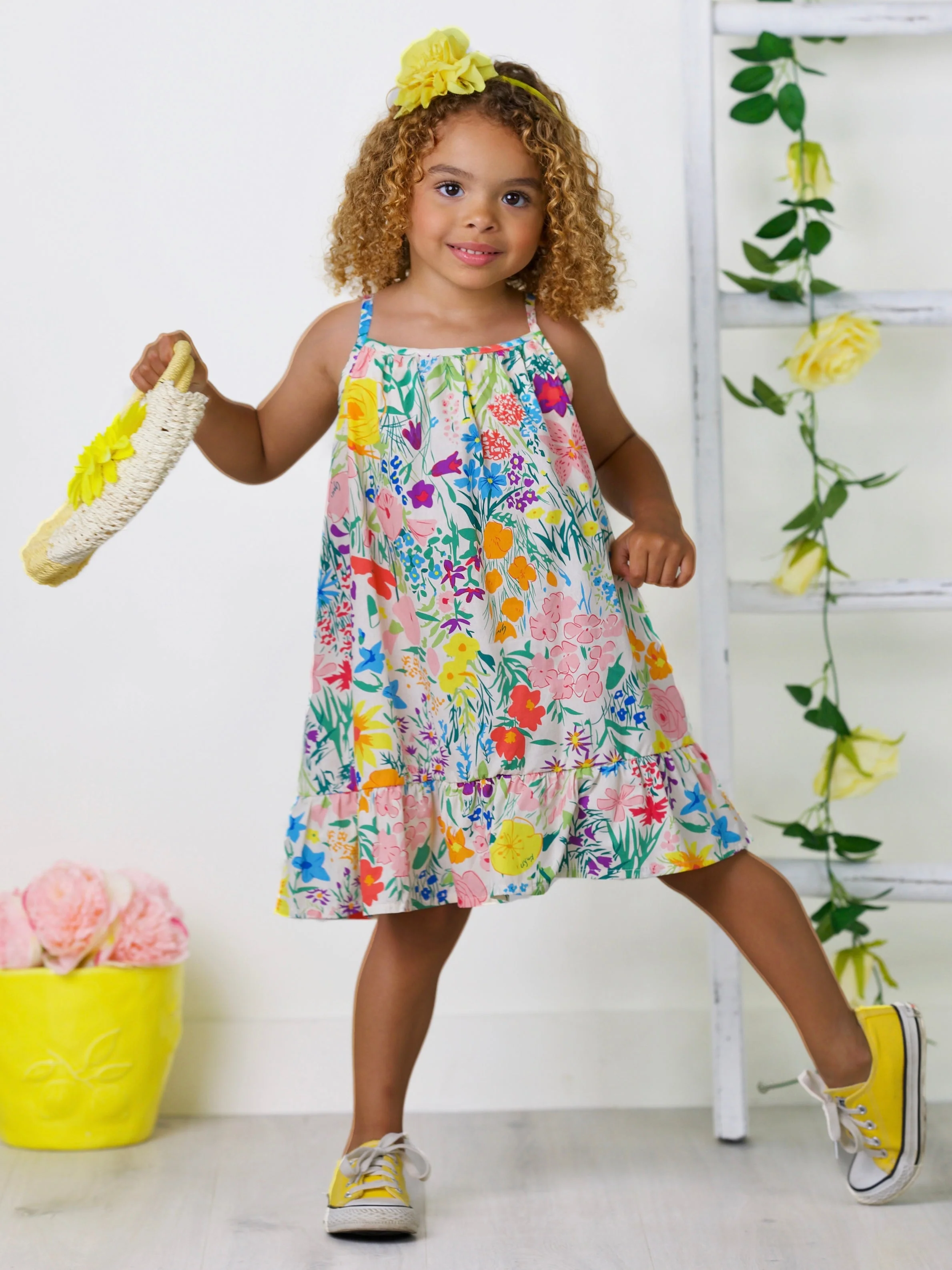 The Brightest Blooms Floral Ruffle Dress - Image 4