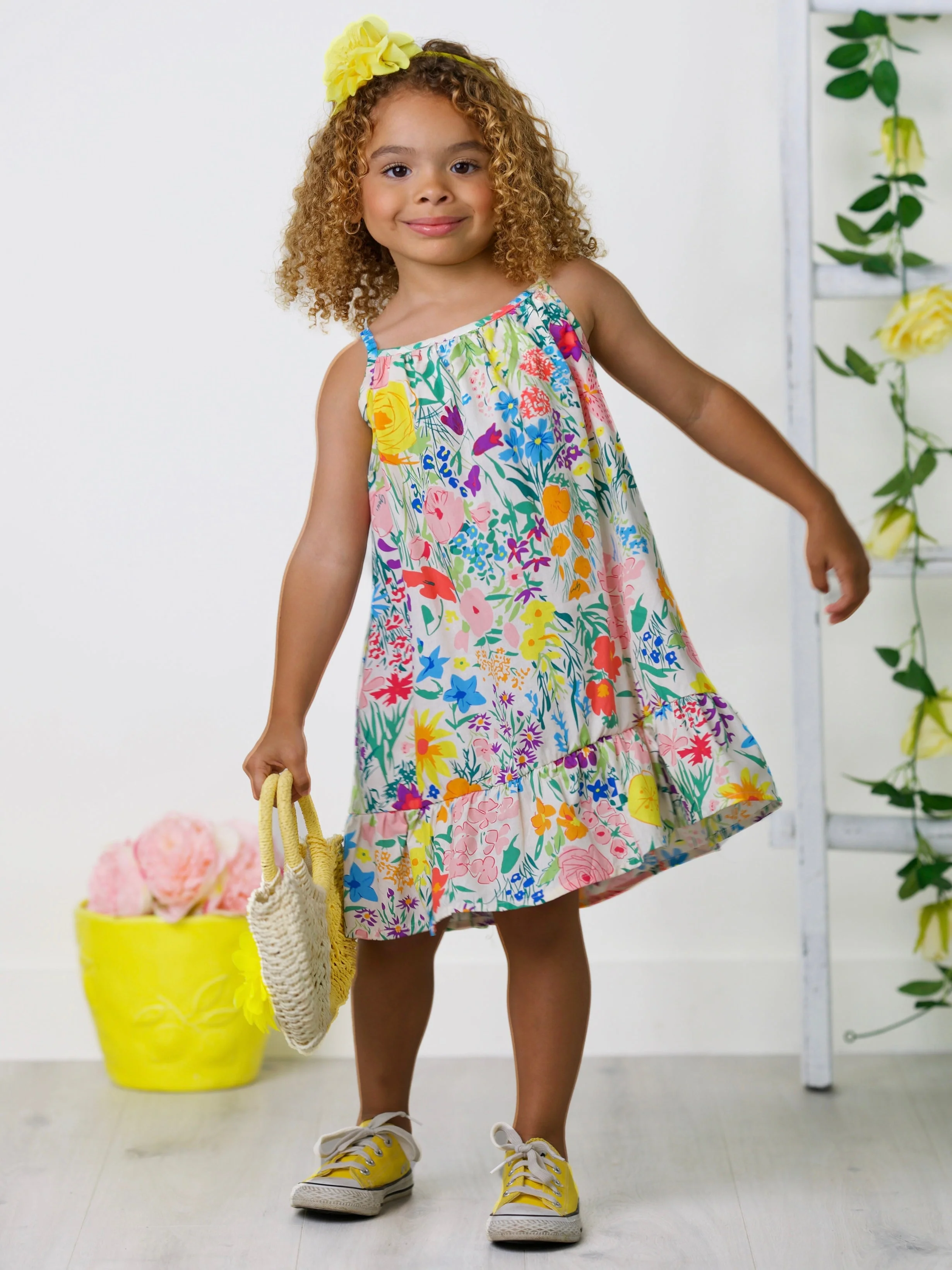 The Brightest Blooms Floral Ruffle Dress - Image 5