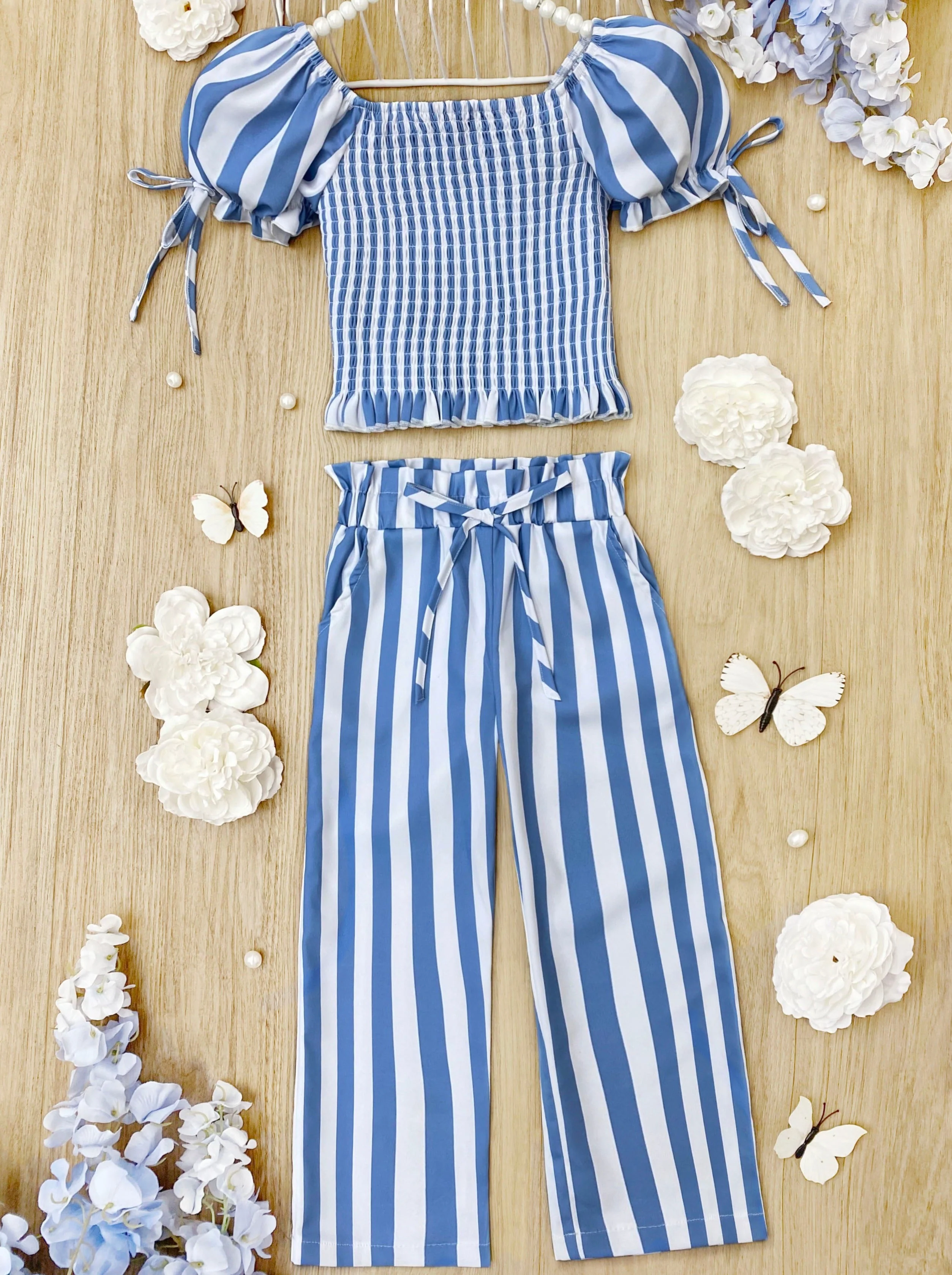 The Ultimate IT Girl Blue Pants Set - Image 3
