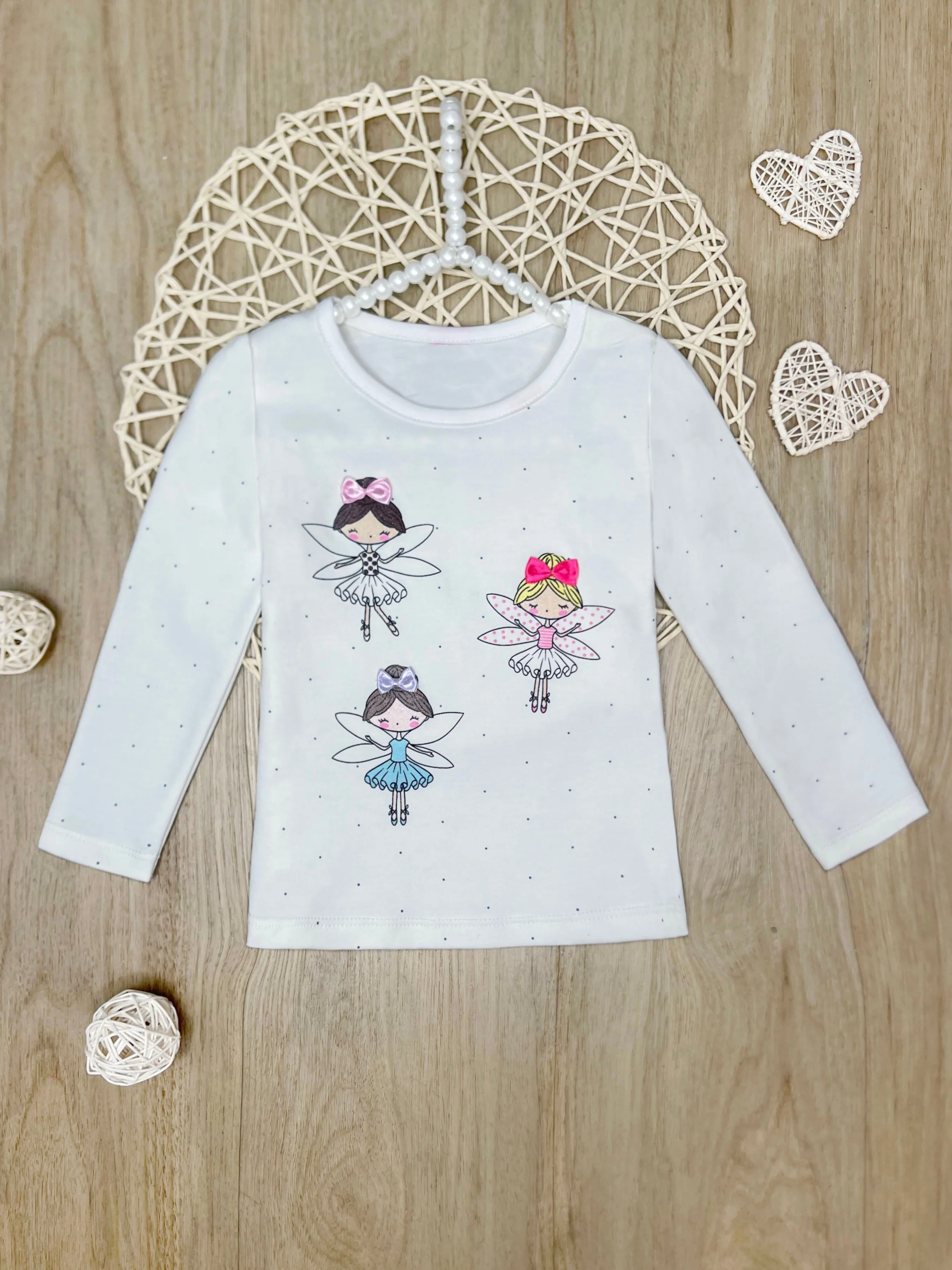 Fairy Friends Sparkle Slim Fit Sleeve Top - Image 2