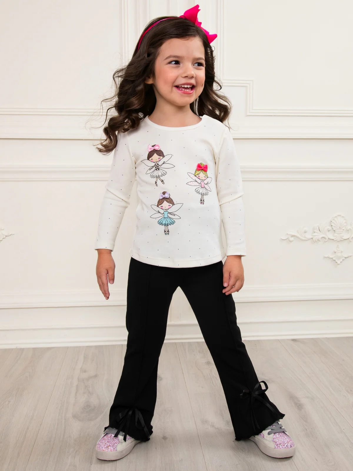 Fairy Friends Sparkle Slim Fit Sleeve Top - Image 5