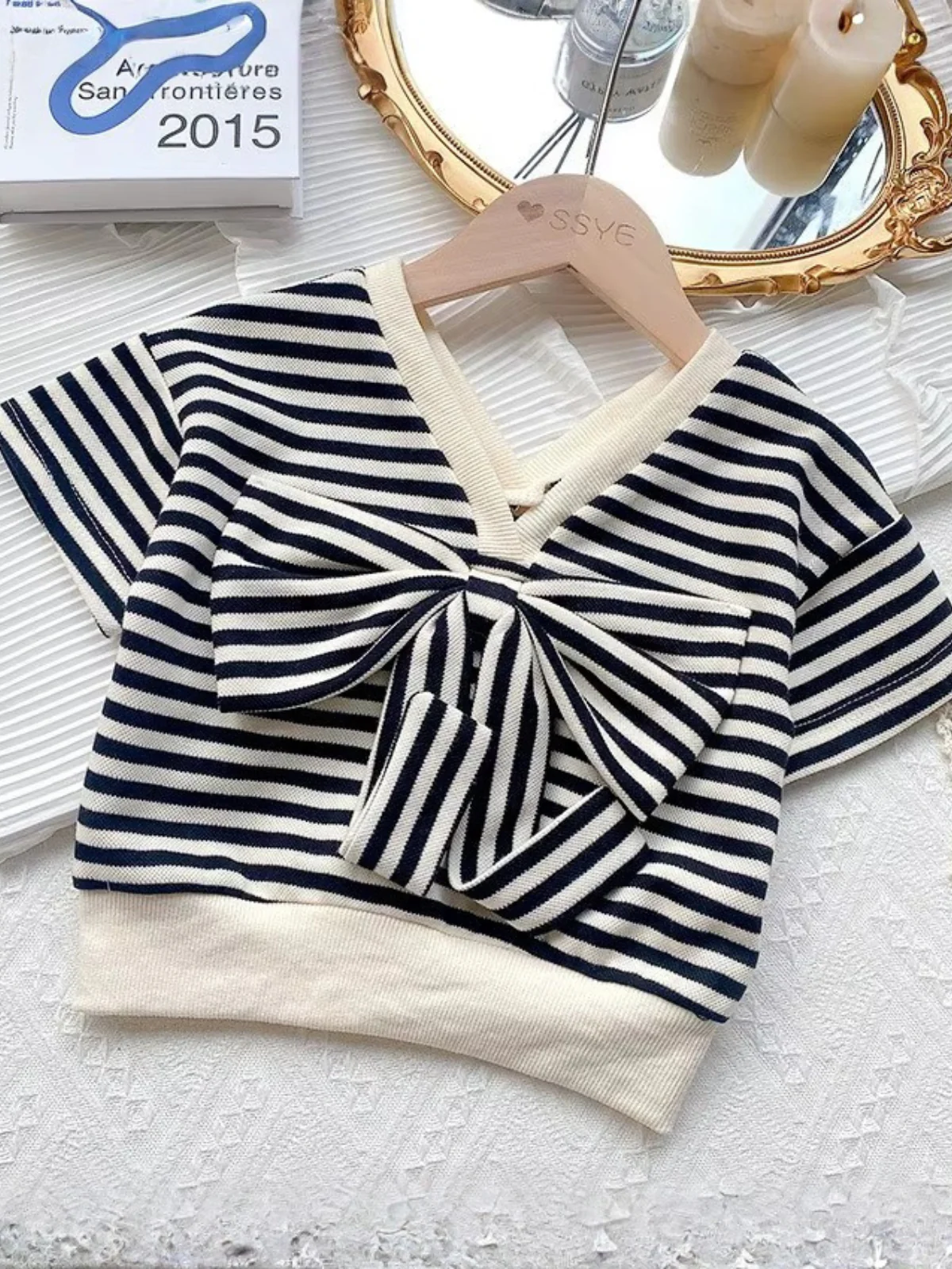 Summer Picnics Striped Short Set - Image 3
