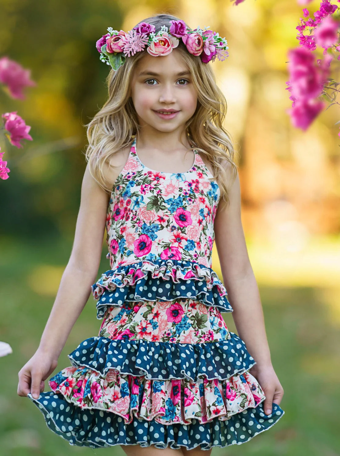 Together Forever Ruffled Halter Skirt Set - Image 8