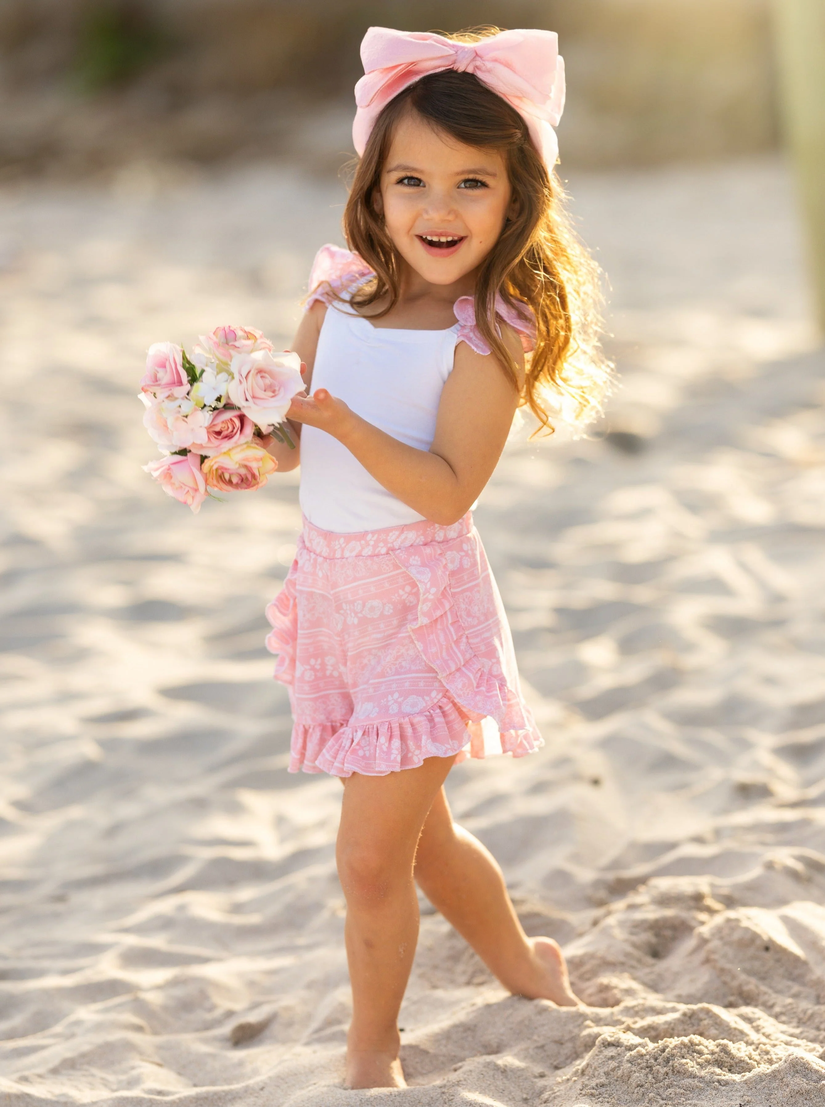 Love Those Frills Top and Ruffle Short Set - Image 3