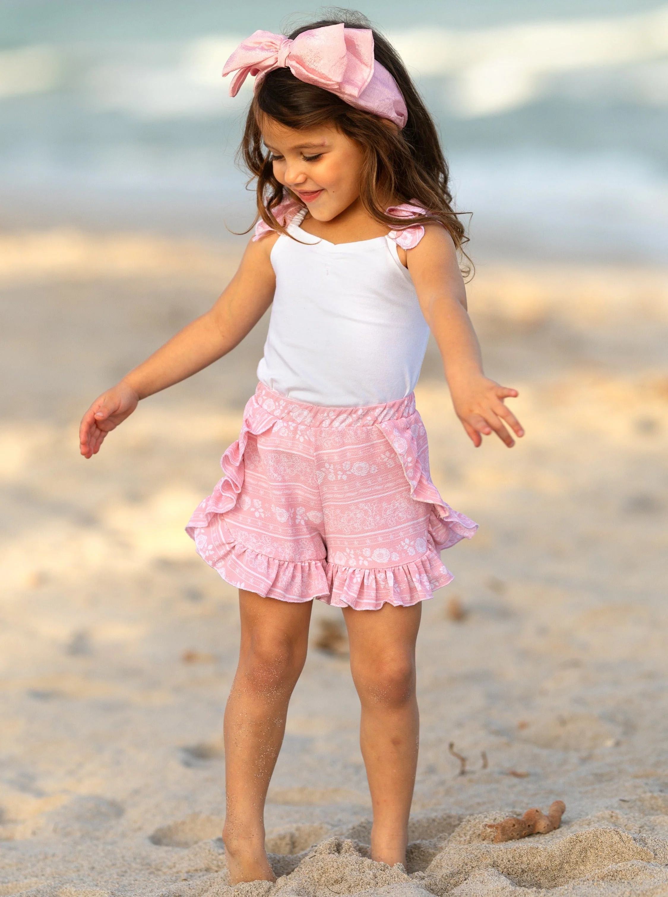 Love Those Frills Top and Ruffle Short Set - Image 6
