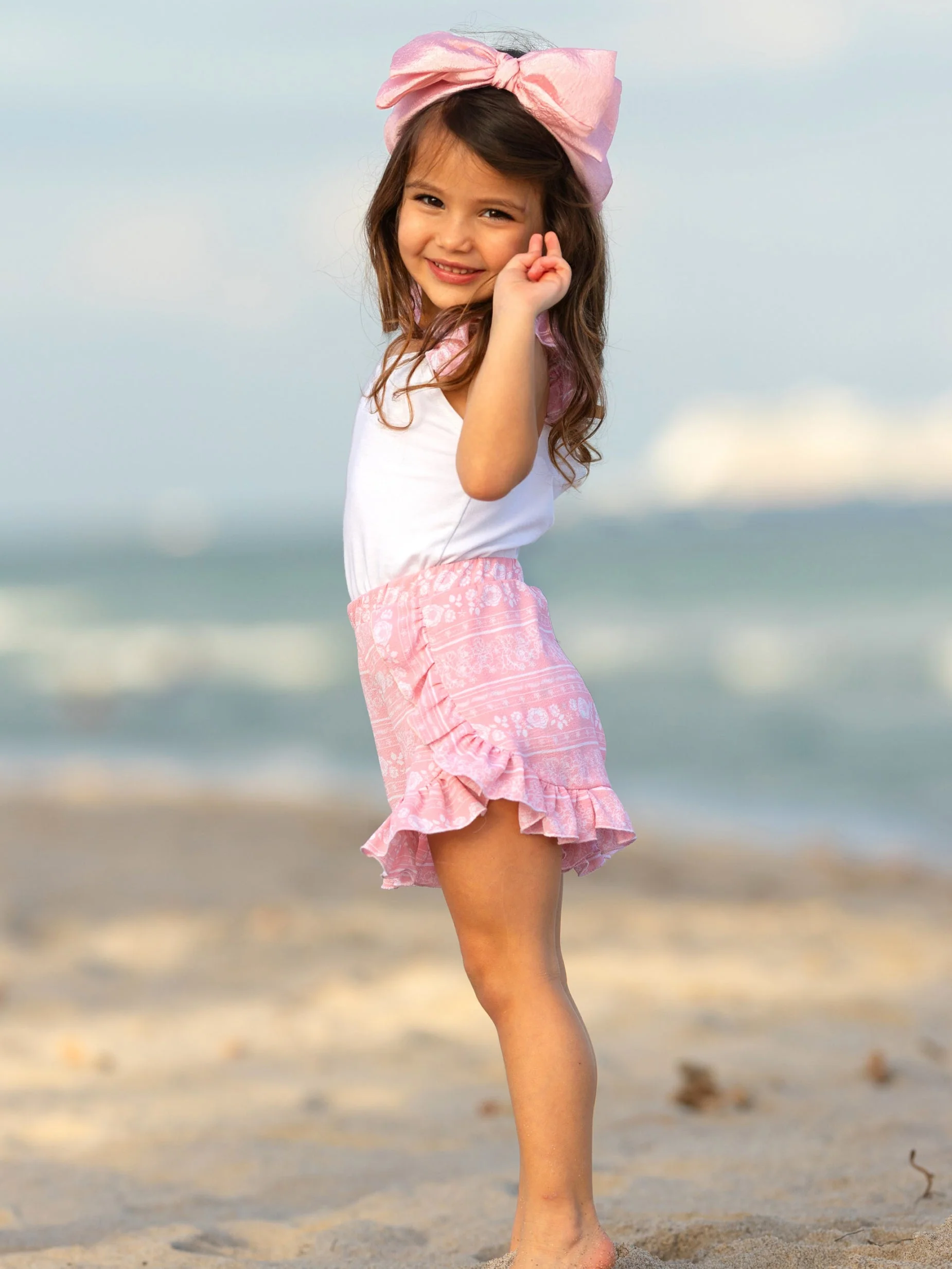 Love Those Frills Top and Ruffle Short Set - Image 7