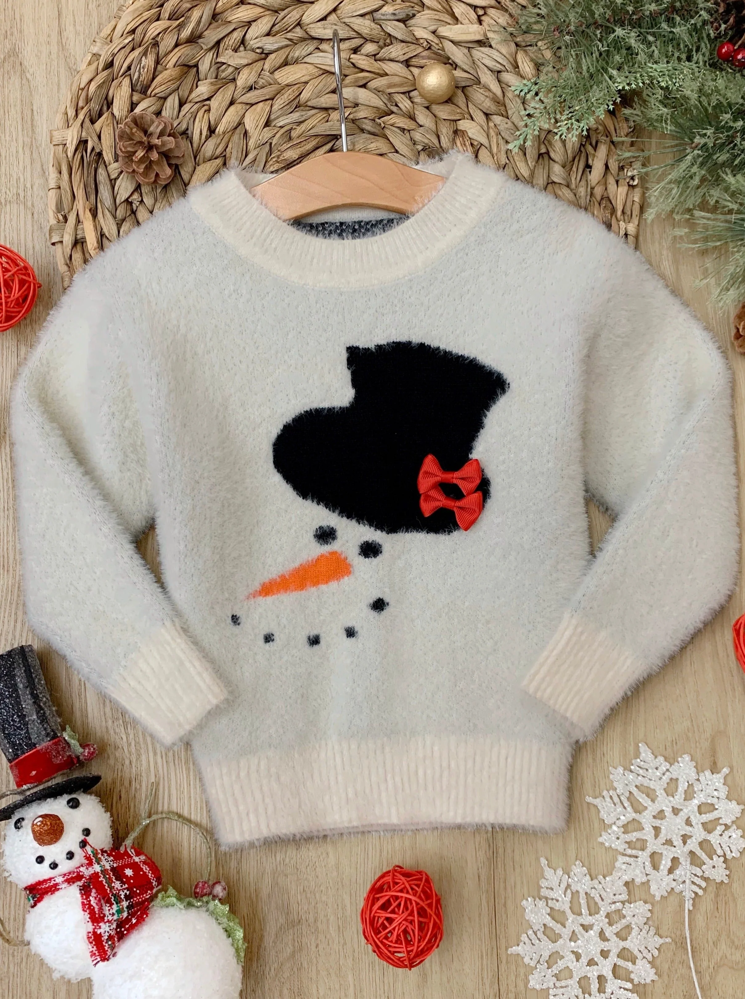 Frosty the Snowman Fuzzy Sweater - Image 4