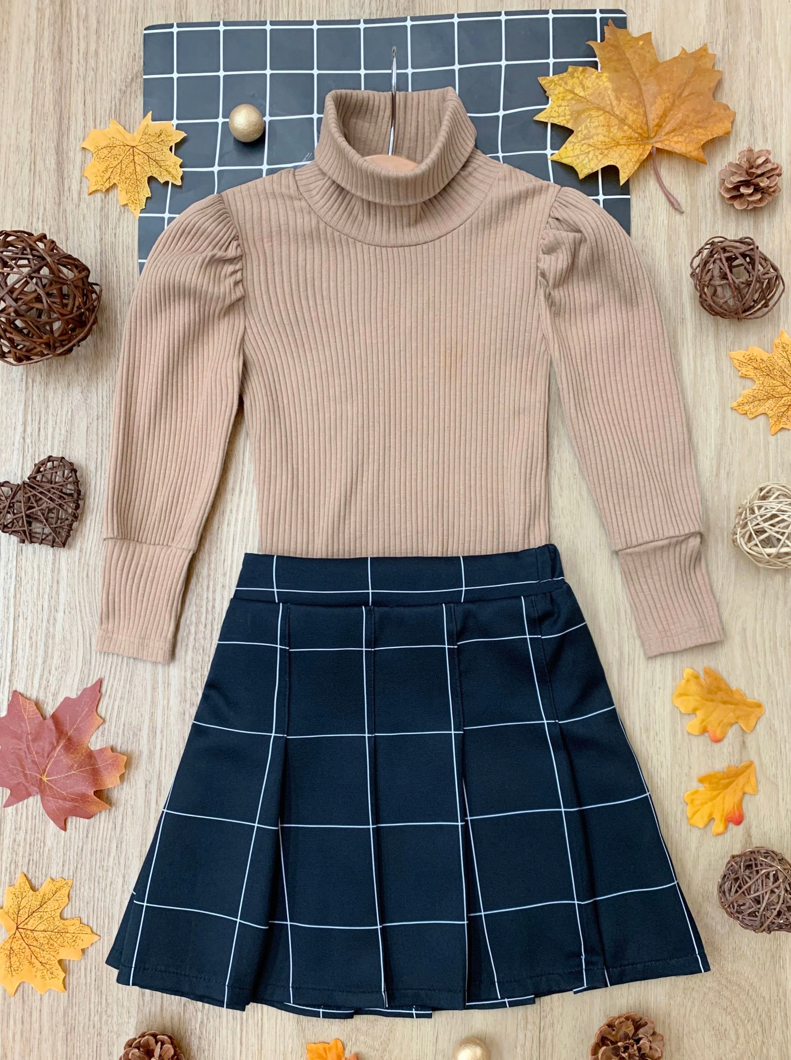 Top of the Class Sweater and Pleated Skirt Set - Image 5