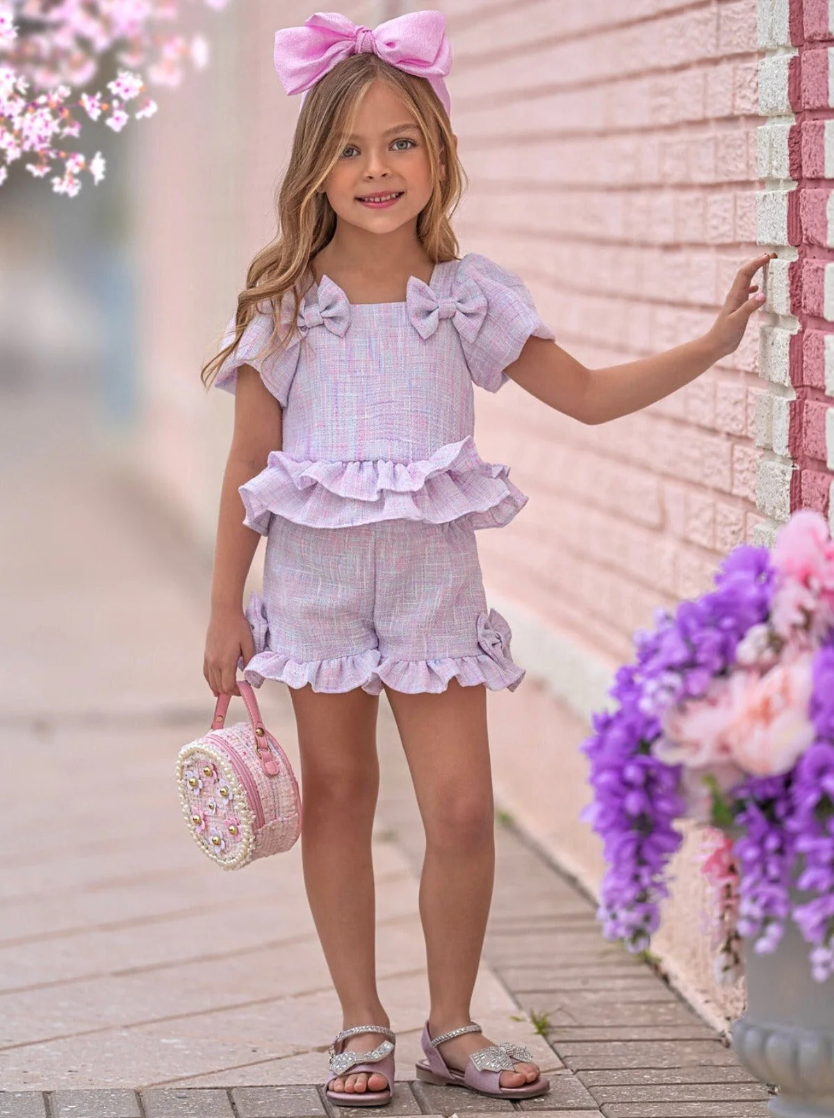 Pastel Picnic Top and Short Set - Image 2