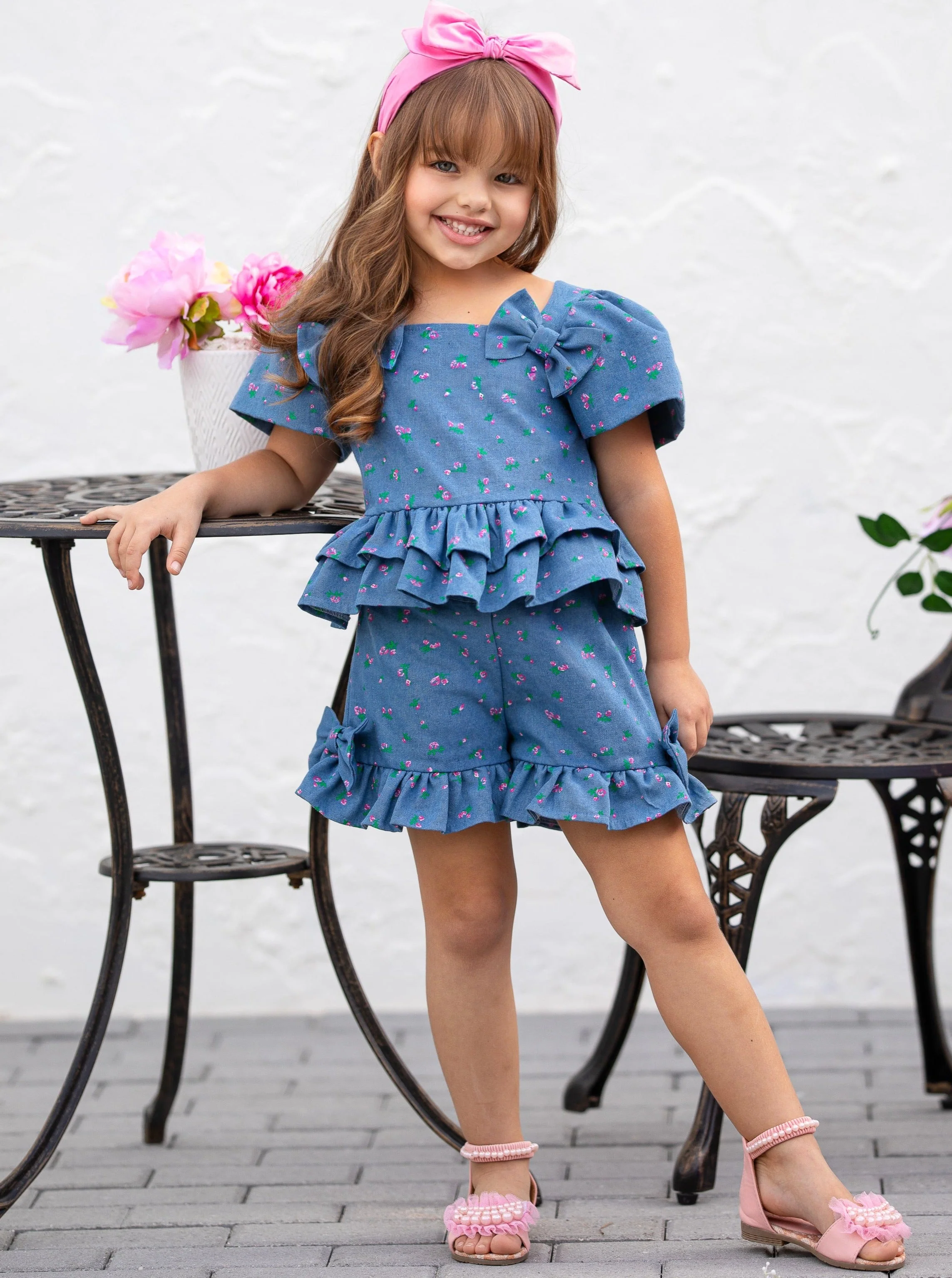 Pretty Blooms Floral Top and Short Set - Image 5