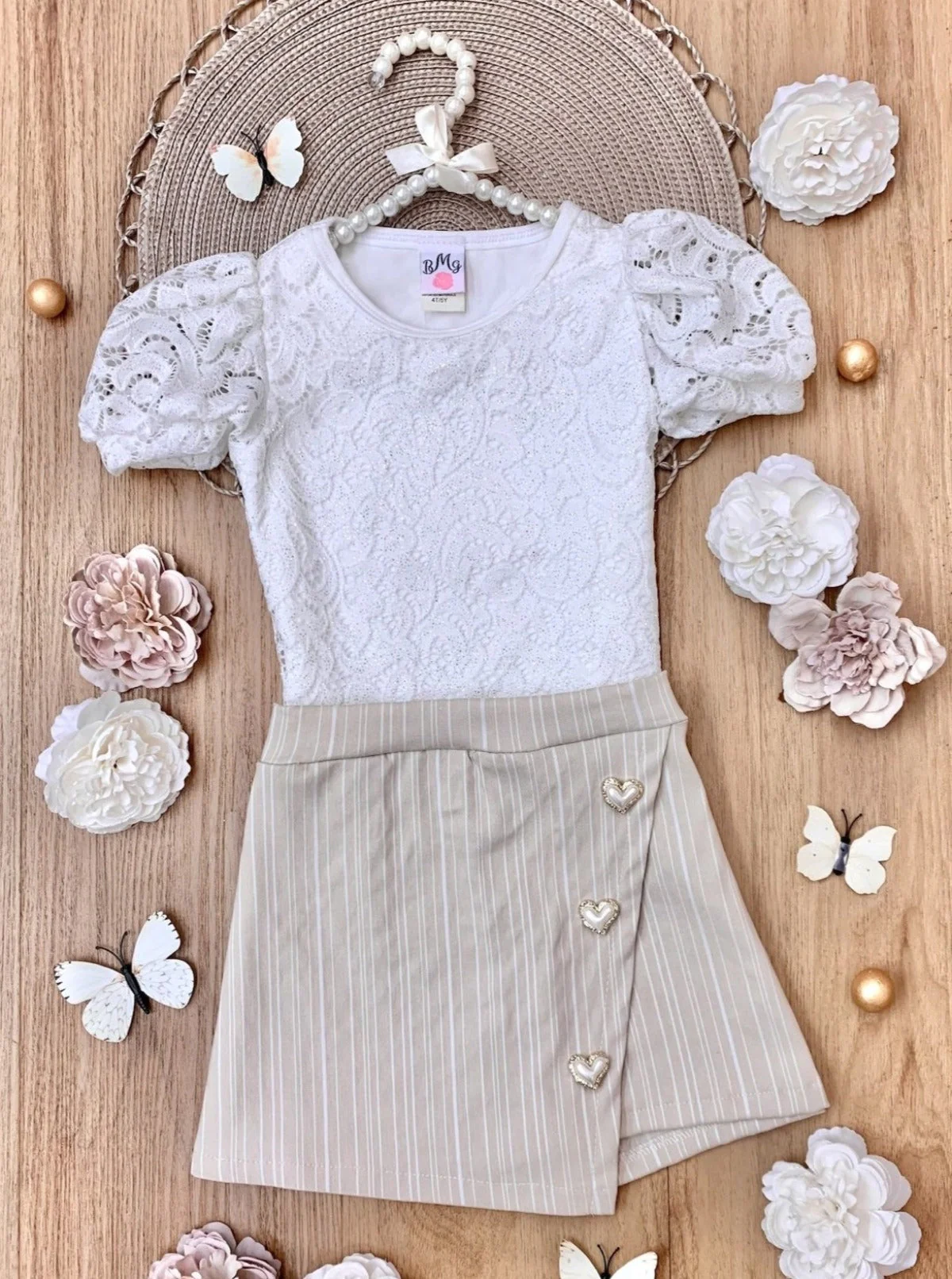Forever In Style Lace Top and Skort Set - Image 3