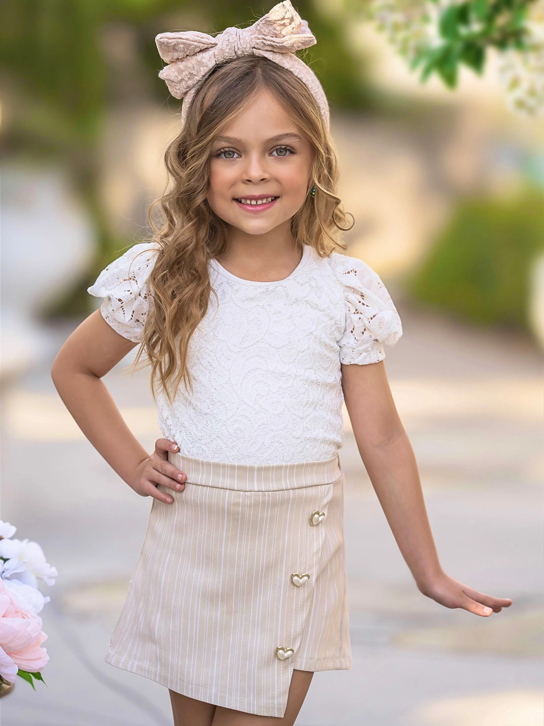 Forever In Style Lace Top and Skort Set - Image 4