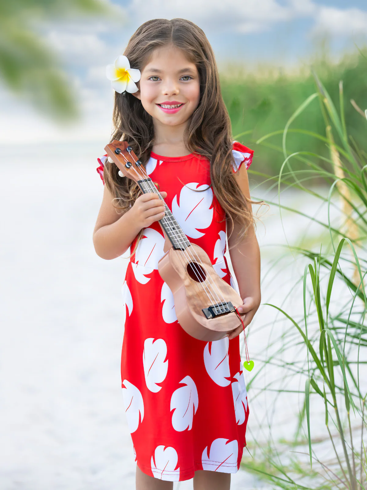 Tropical Island Girl Costume Dress - Image 3