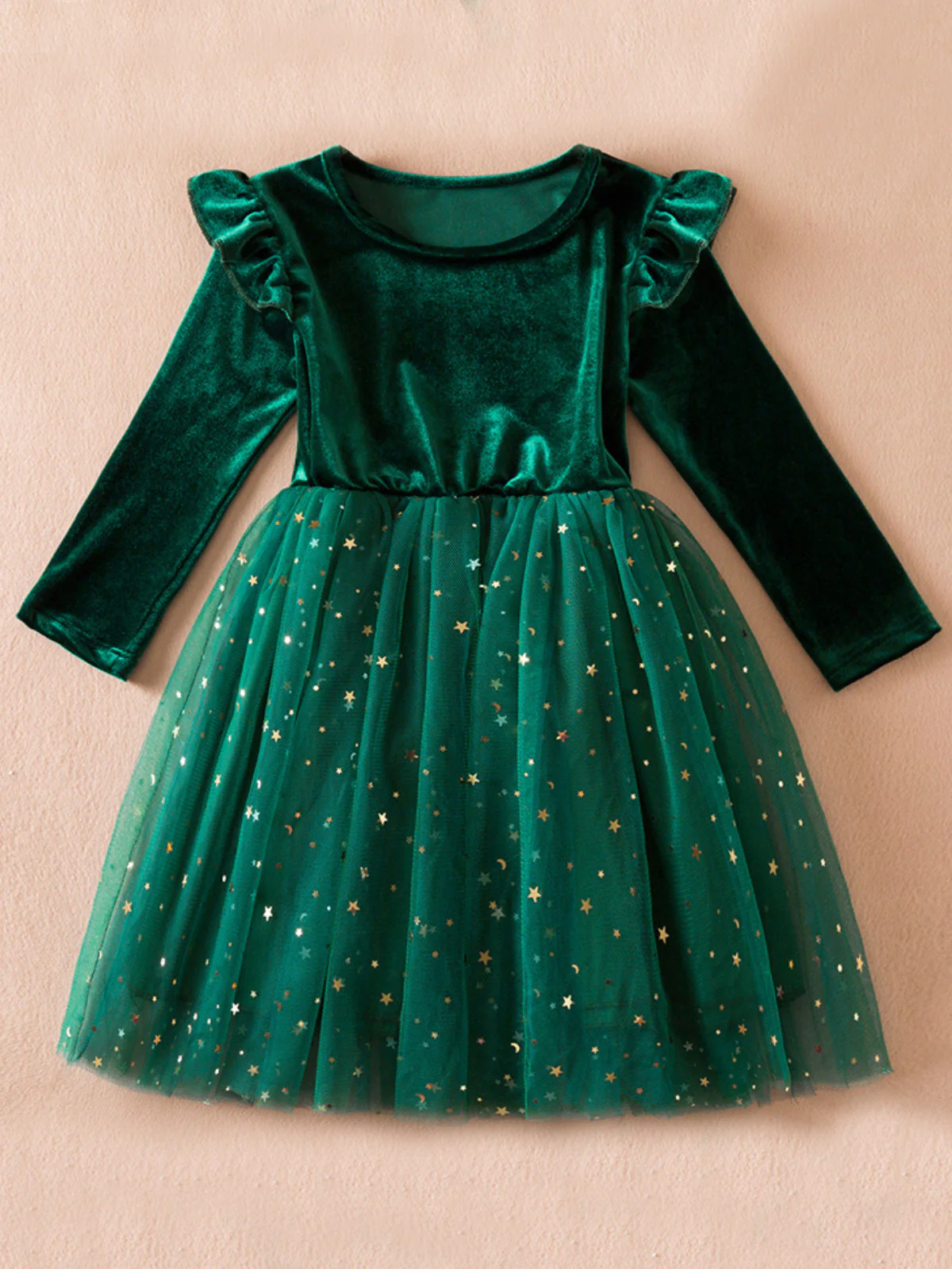 Twinkle and Twirl Starry Velvet Tutu Dress - Image 13
