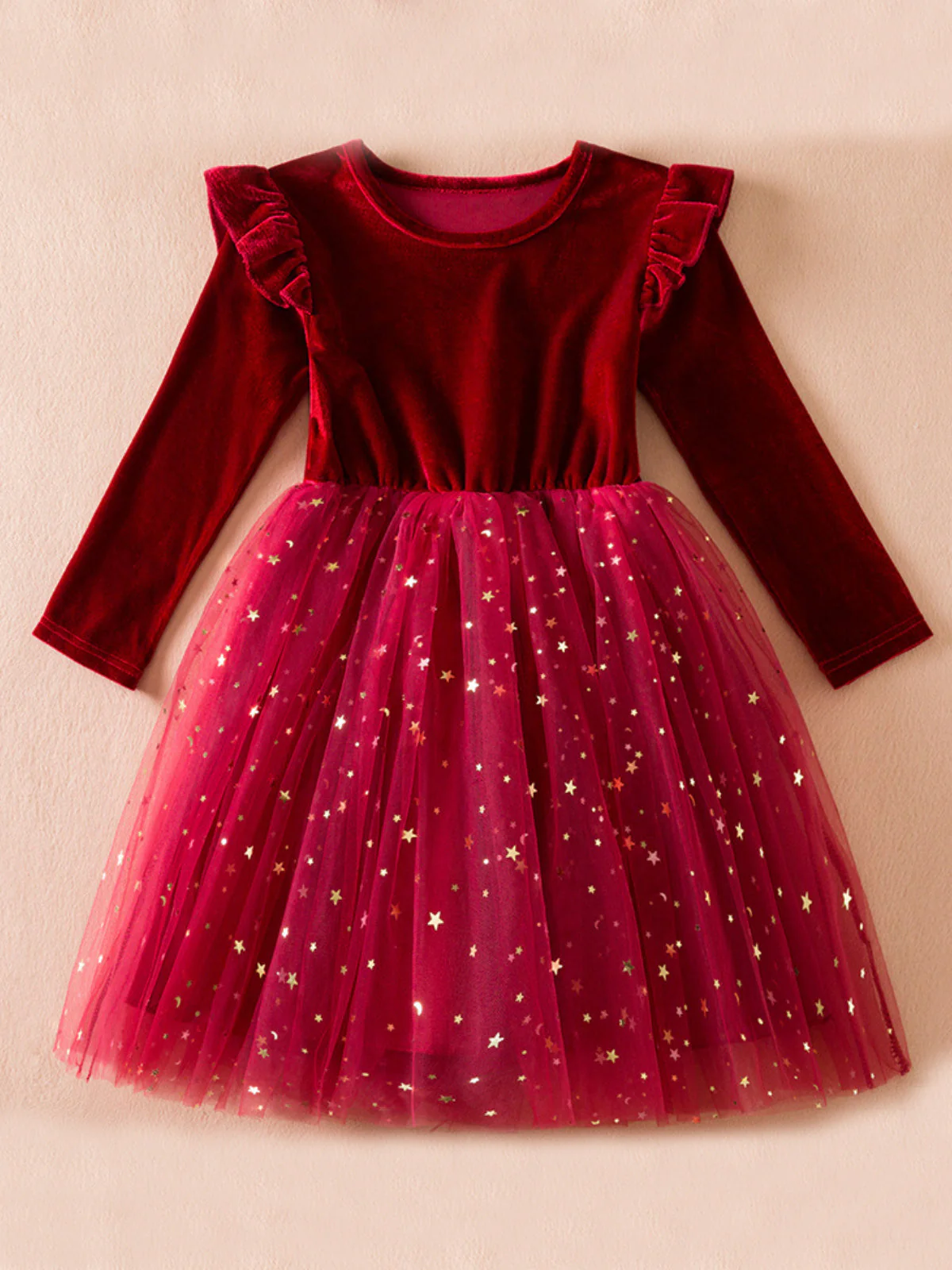 Twinkle and Twirl Starry Velvet Tutu Dress - Image 14
