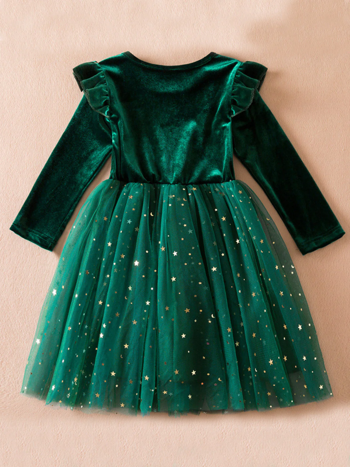 Twinkle and Twirl Starry Velvet Tutu Dress - Image 9