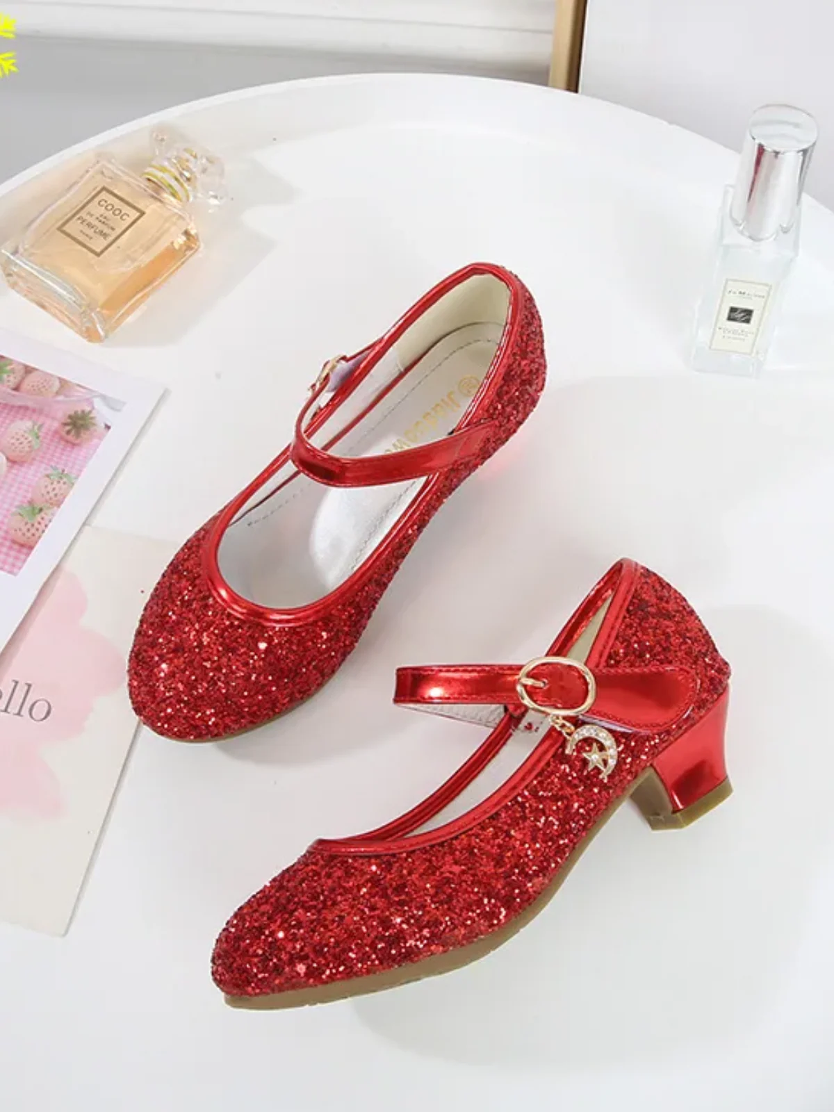 Twinkle Charm Glitter Princess Flats - Image 2