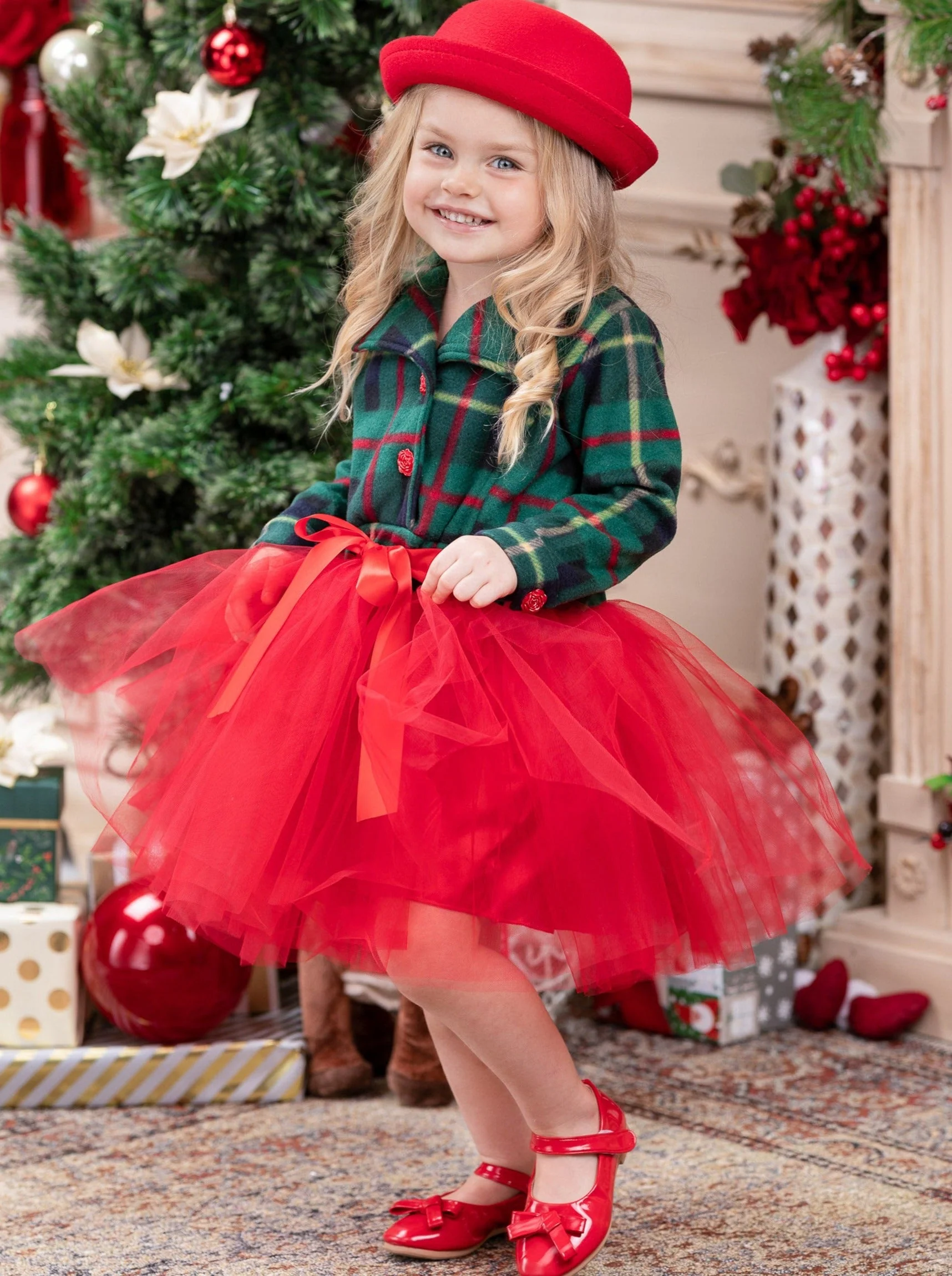Under The Mistletoe Blazer Tutu Dress - Image 4