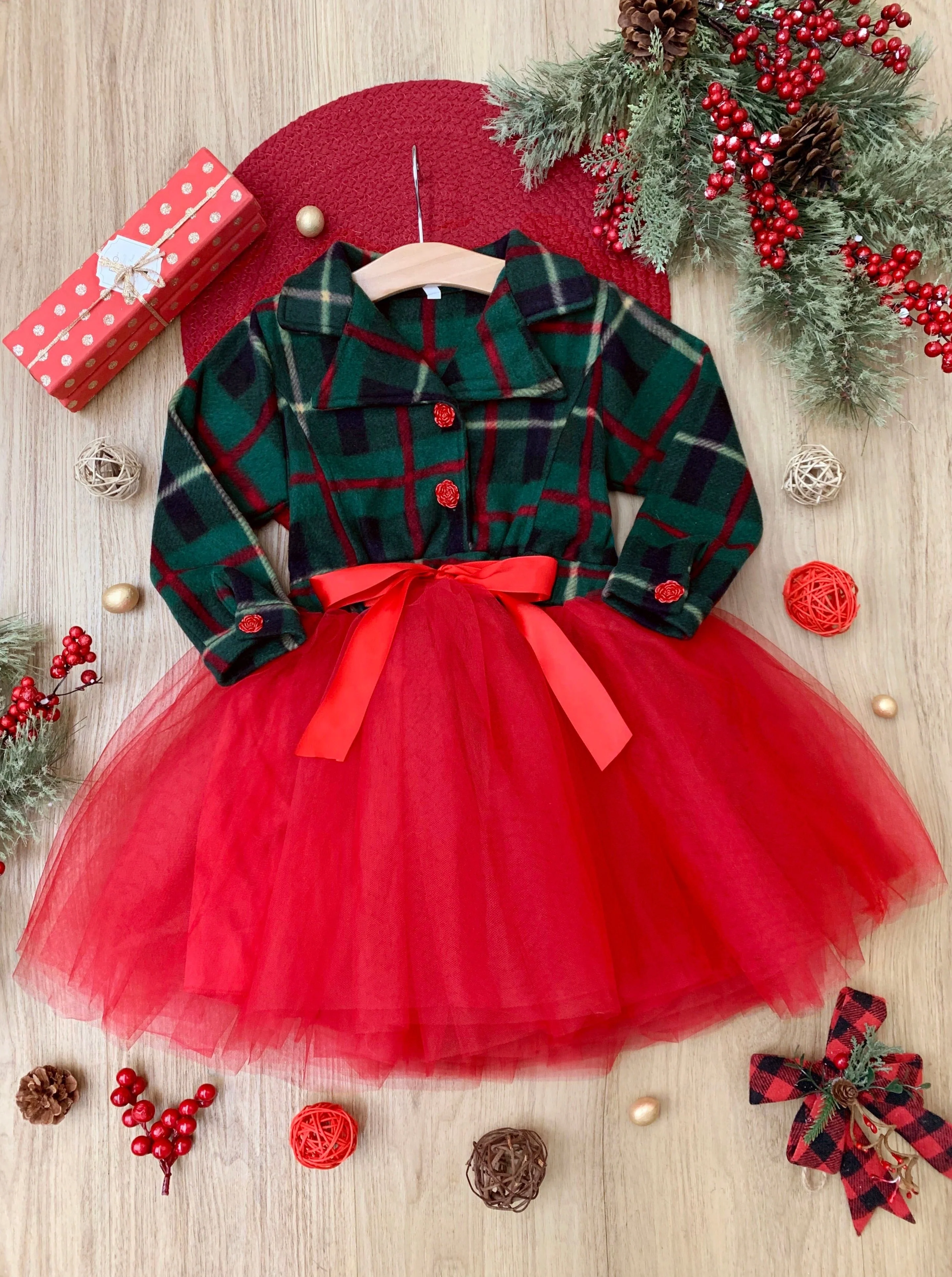 Under The Mistletoe Blazer Tutu Dress - Image 5