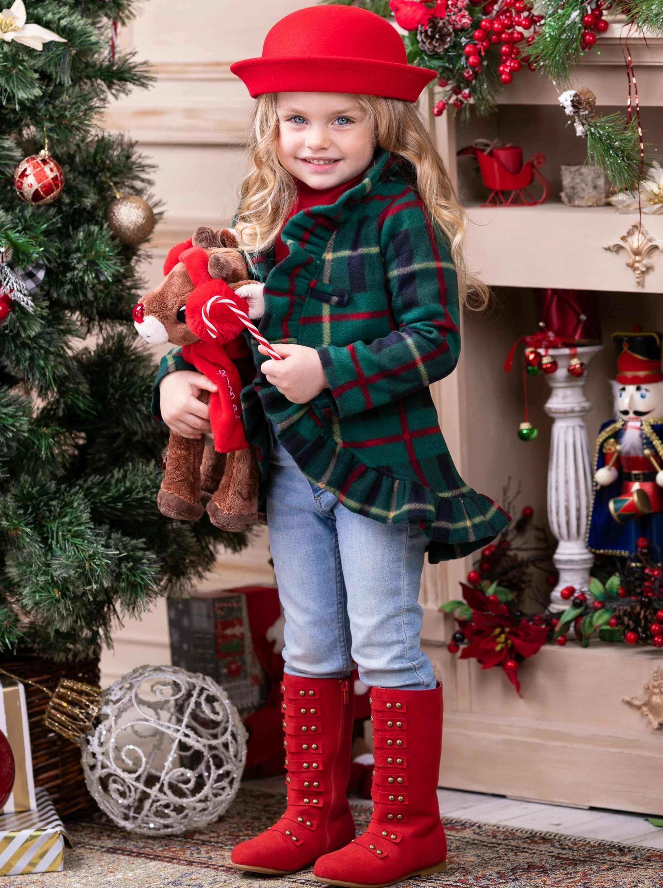 Under The Mistletoe Blazer Ruffle Cardigan - Image 3
