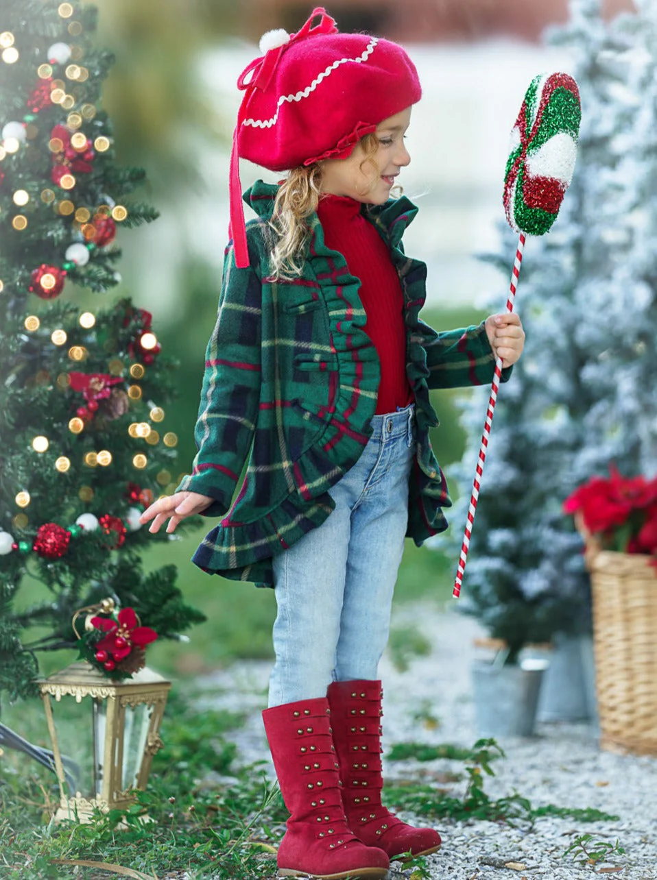 Under The Mistletoe Blazer Ruffle Cardigan - Image 4